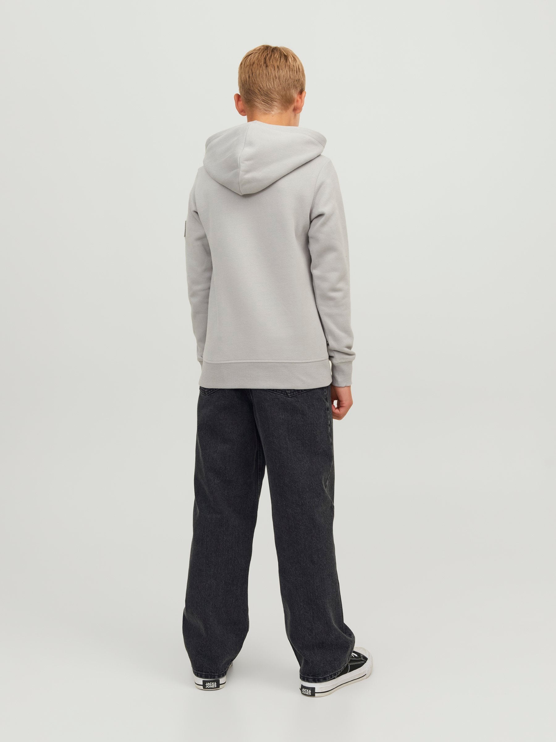 gy fit JJIALEX JJORIGINAL AKM 823 NOOS JNR Junior - Flared Jeans - black denim
