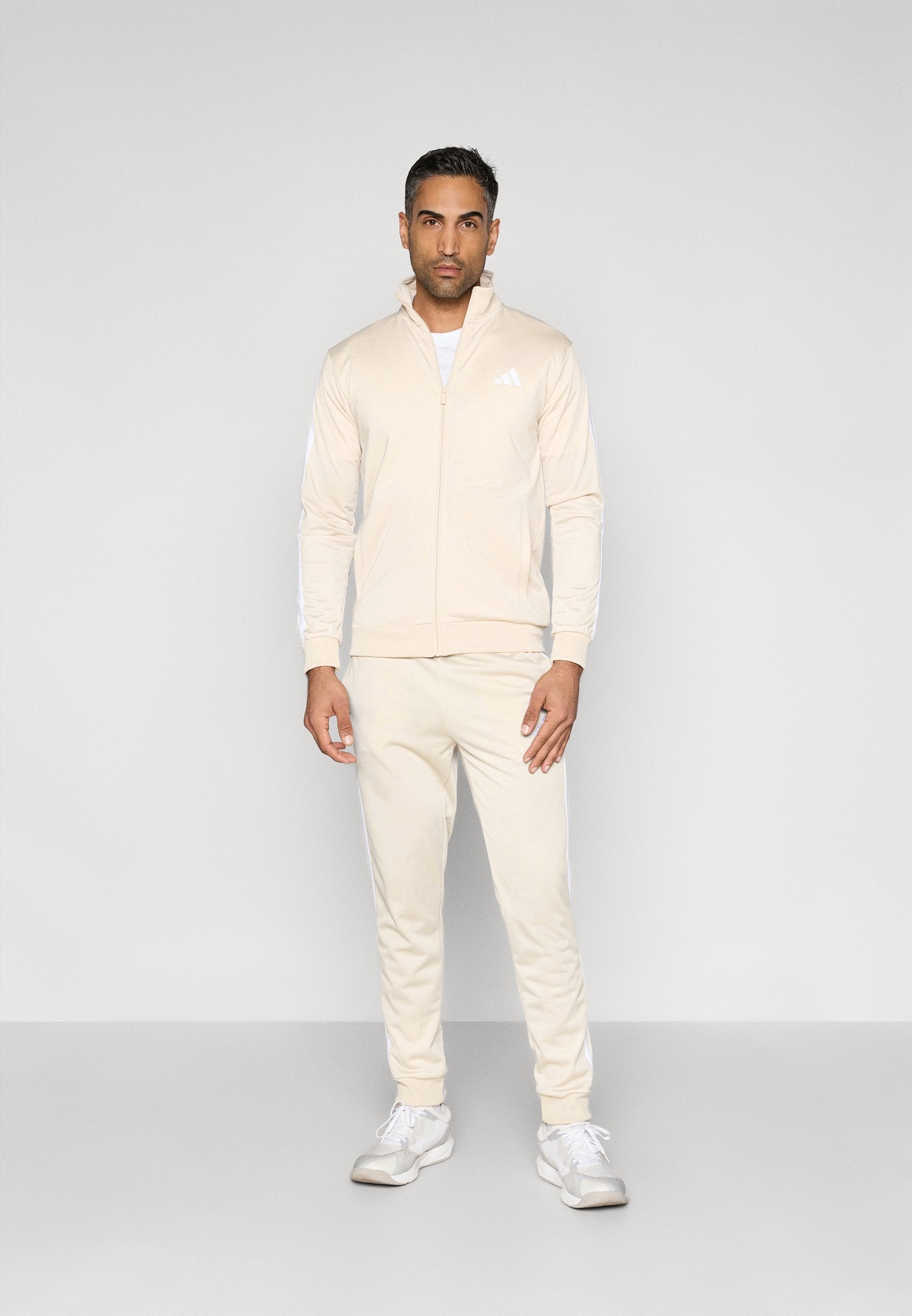 3 STRIPES - Tracksuit - crystal linen/white