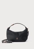 TH MONOGRAM PLAQUE CROSSBODY BAG - Handbag - black