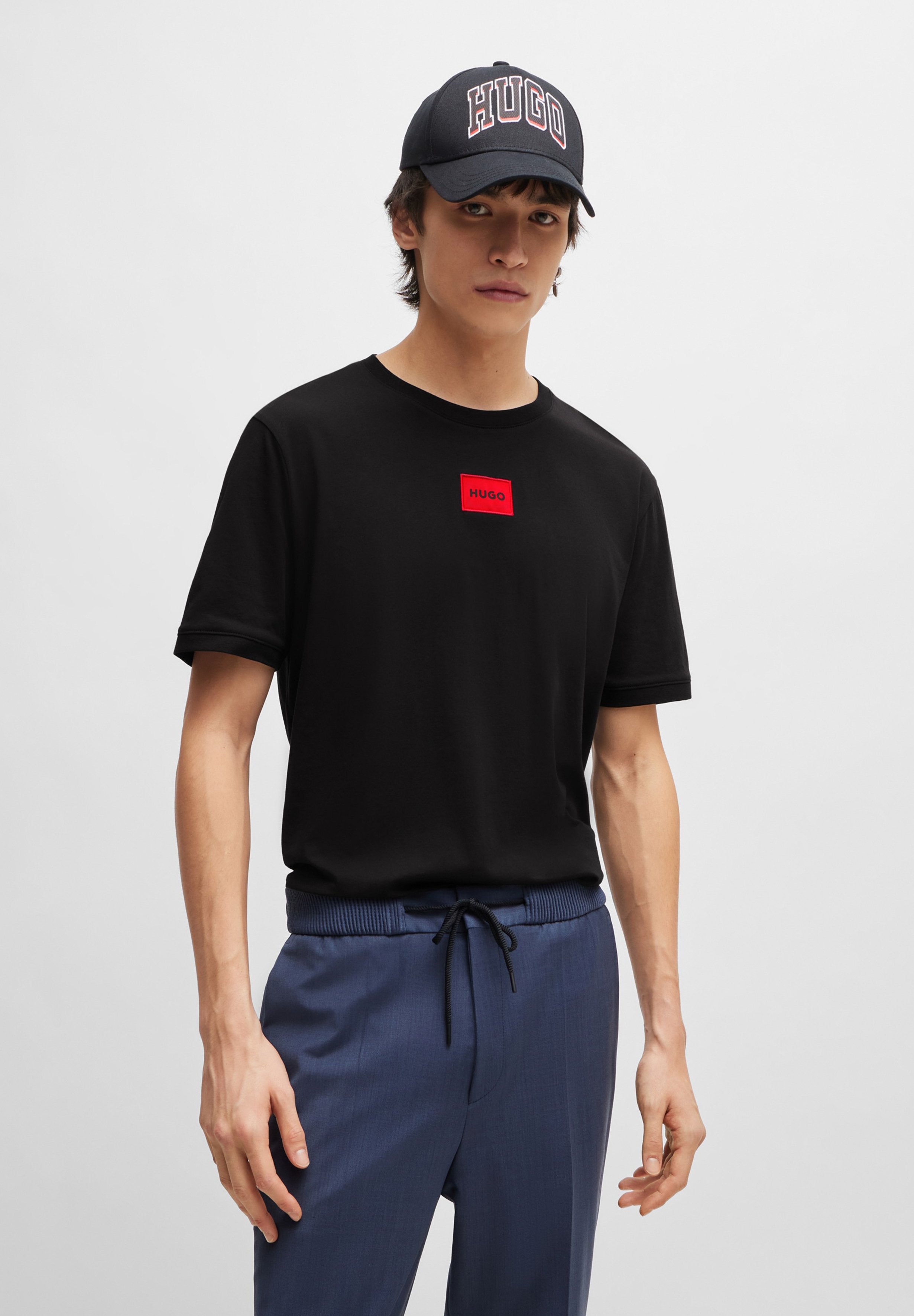 DIRAGOLINO - Basic T-shirt - black