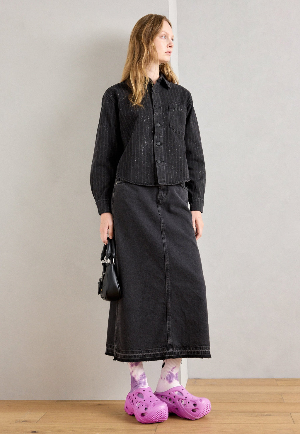 CAGED - Heeled mules - grapeberry
