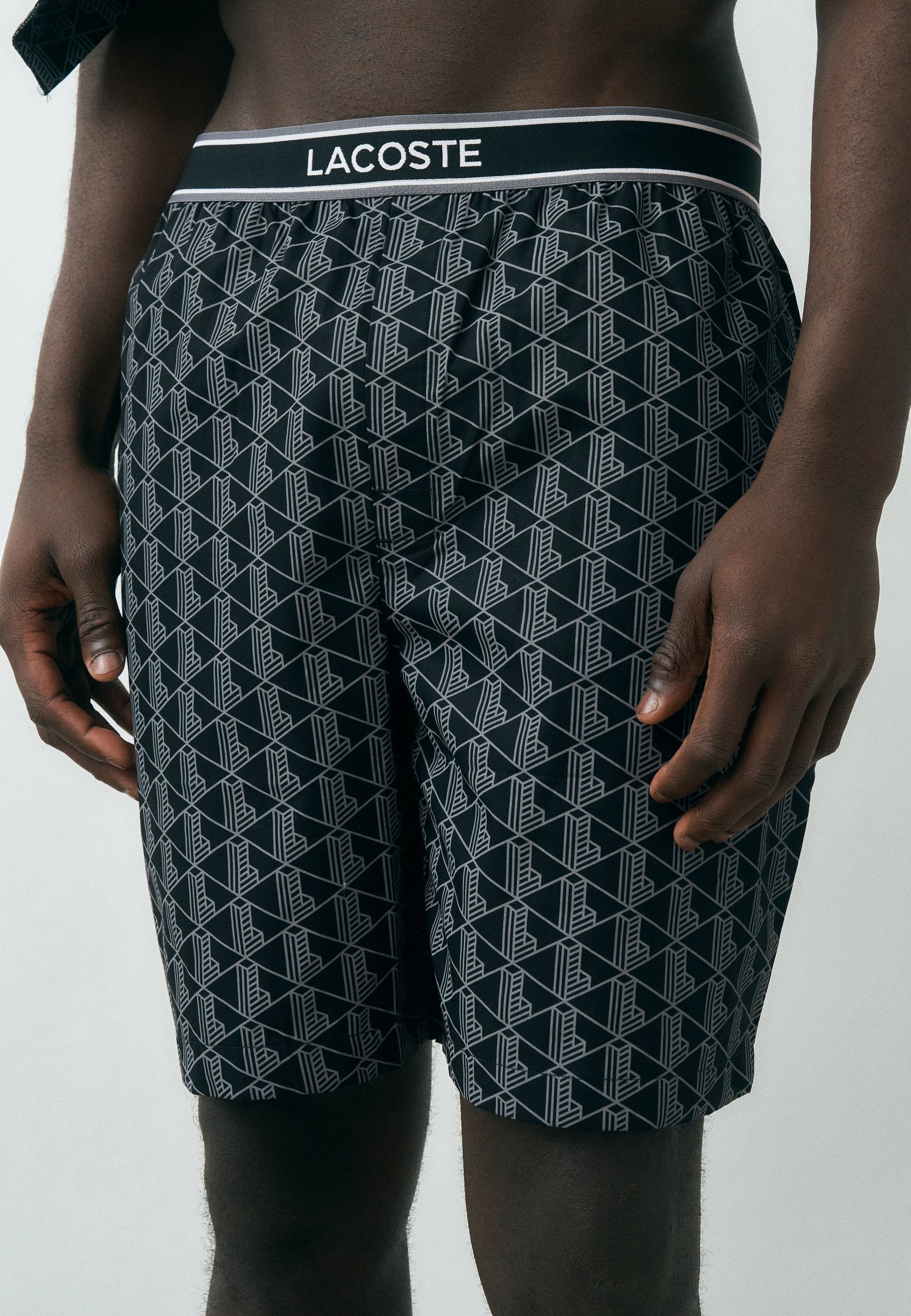 Pyjama bottoms - black/lead grey