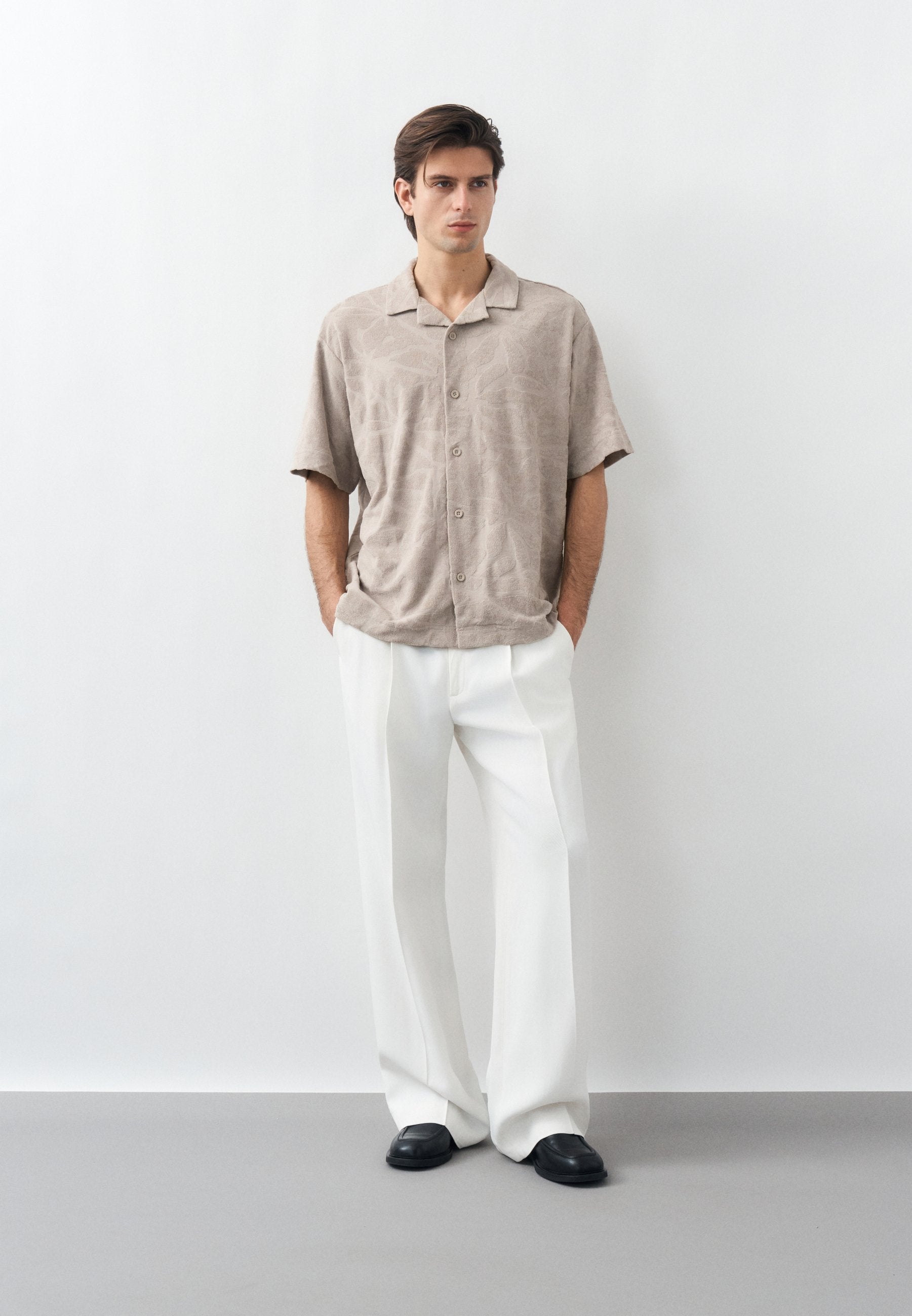 FLOWER - Shirt - open grey