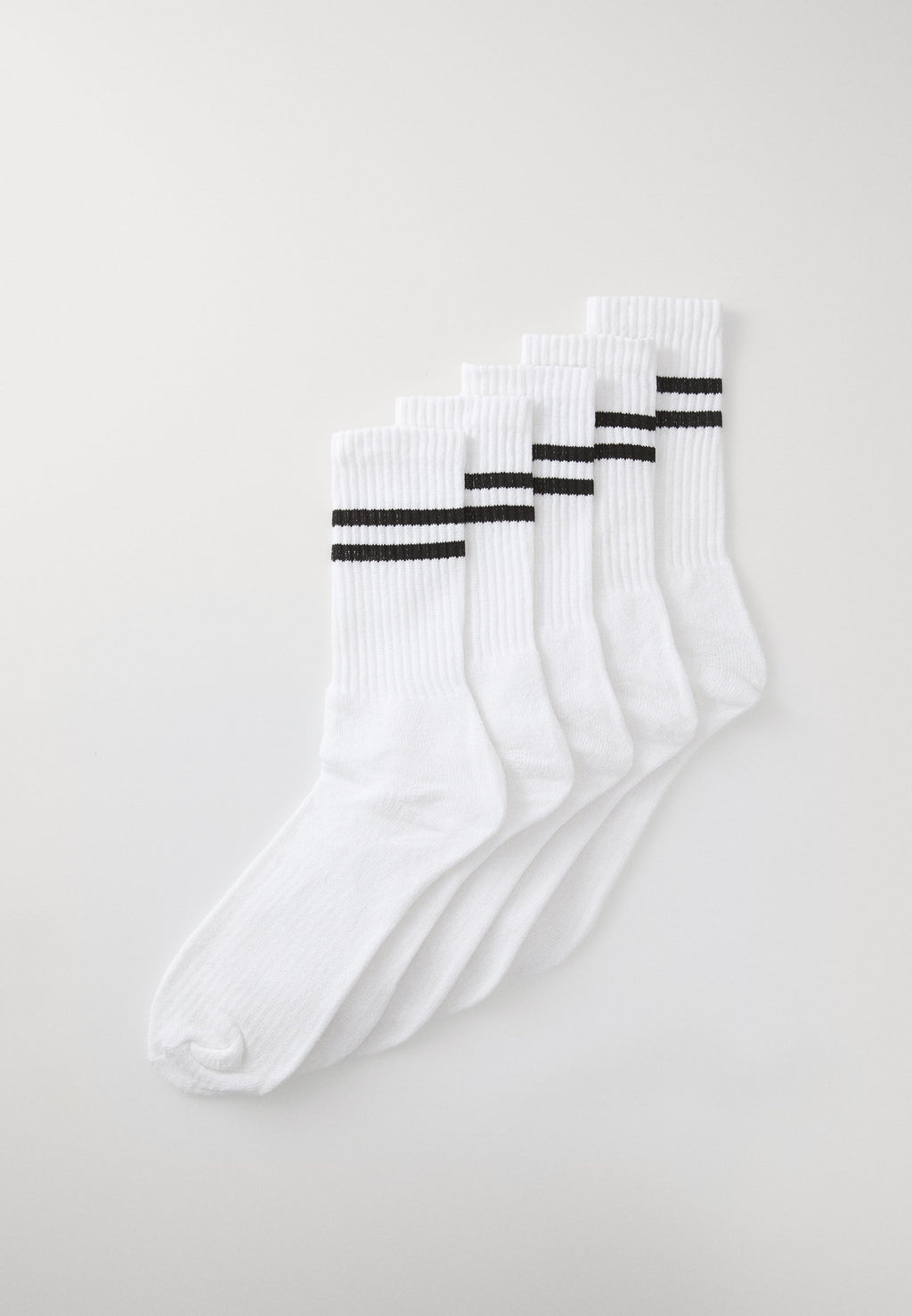 JACREGEN TENNIS SOCK LOT DE 5 - Chaussettes - blanc