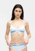 Bustier - white/electric blue