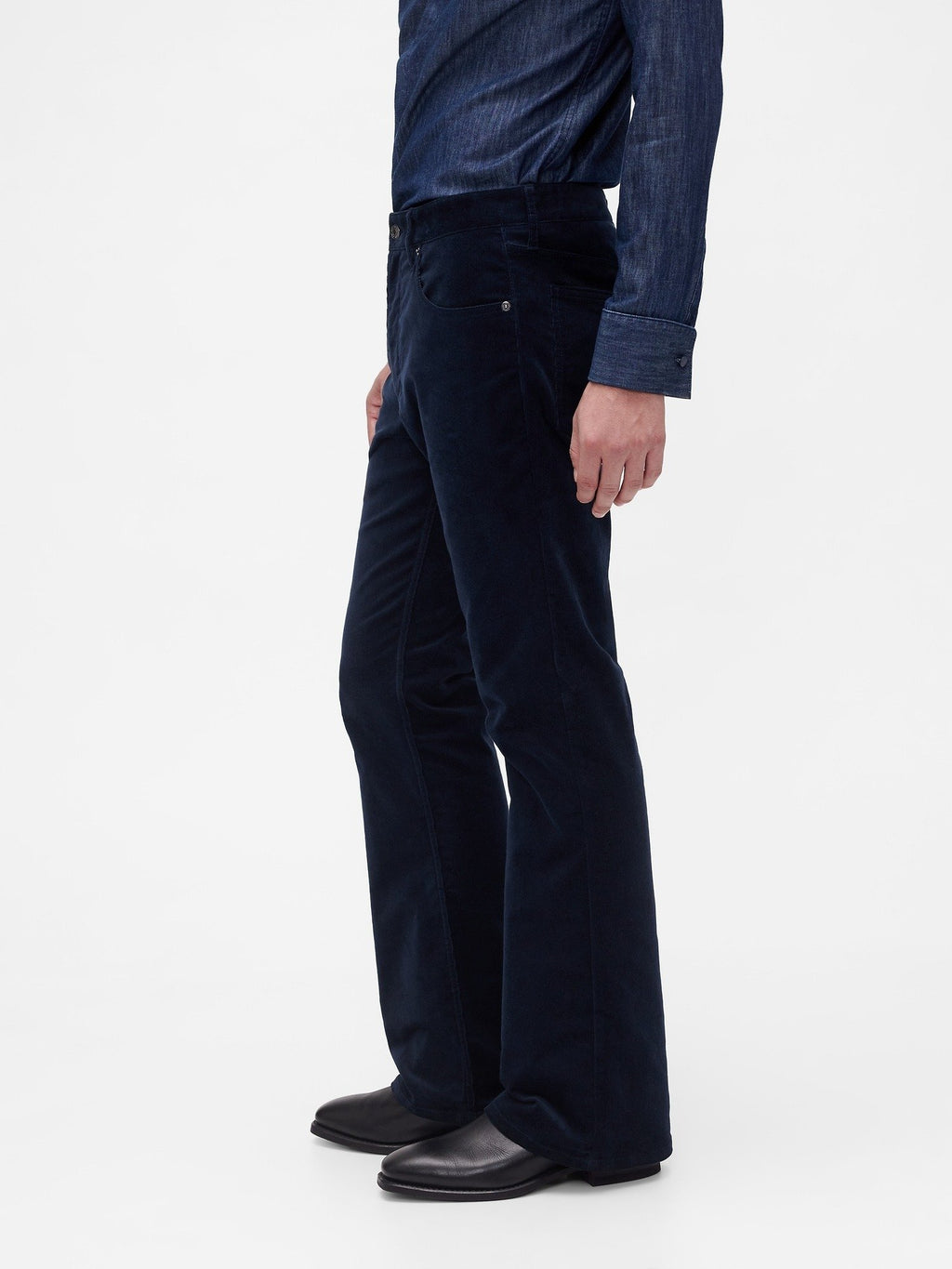 GAPSTUDIO CORDUROY BOOT PANTS - Bootcut jeans - new navy