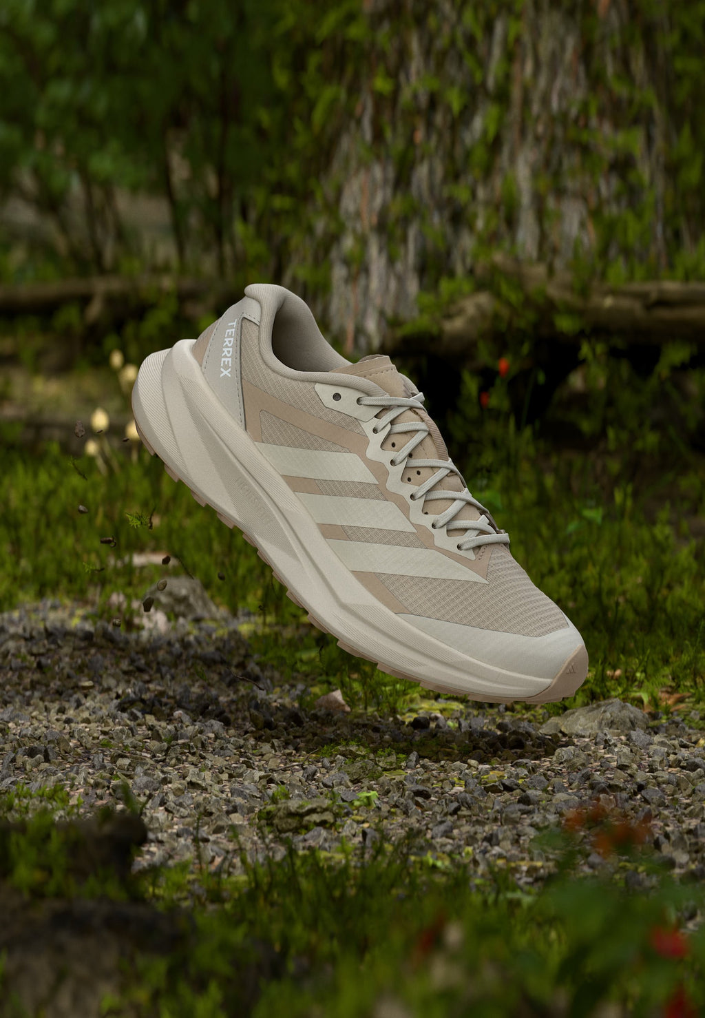 AGRAVIC - Trail running shoes - beige/alumina/trace khaki