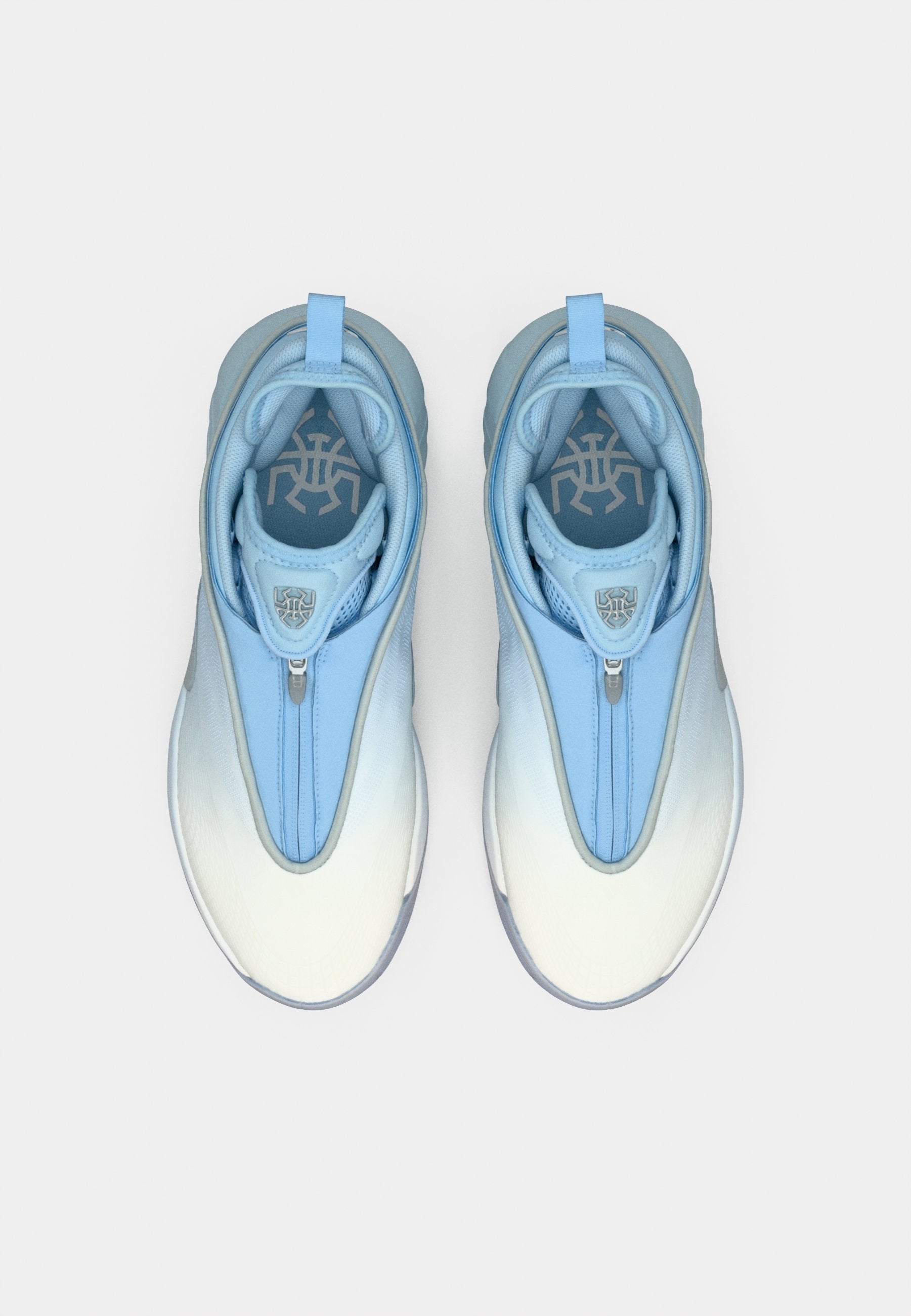 D.O.N. ISSUE 7 - Chaussures de basketball - bleu ciel/blanc chaussures/argent métallisé