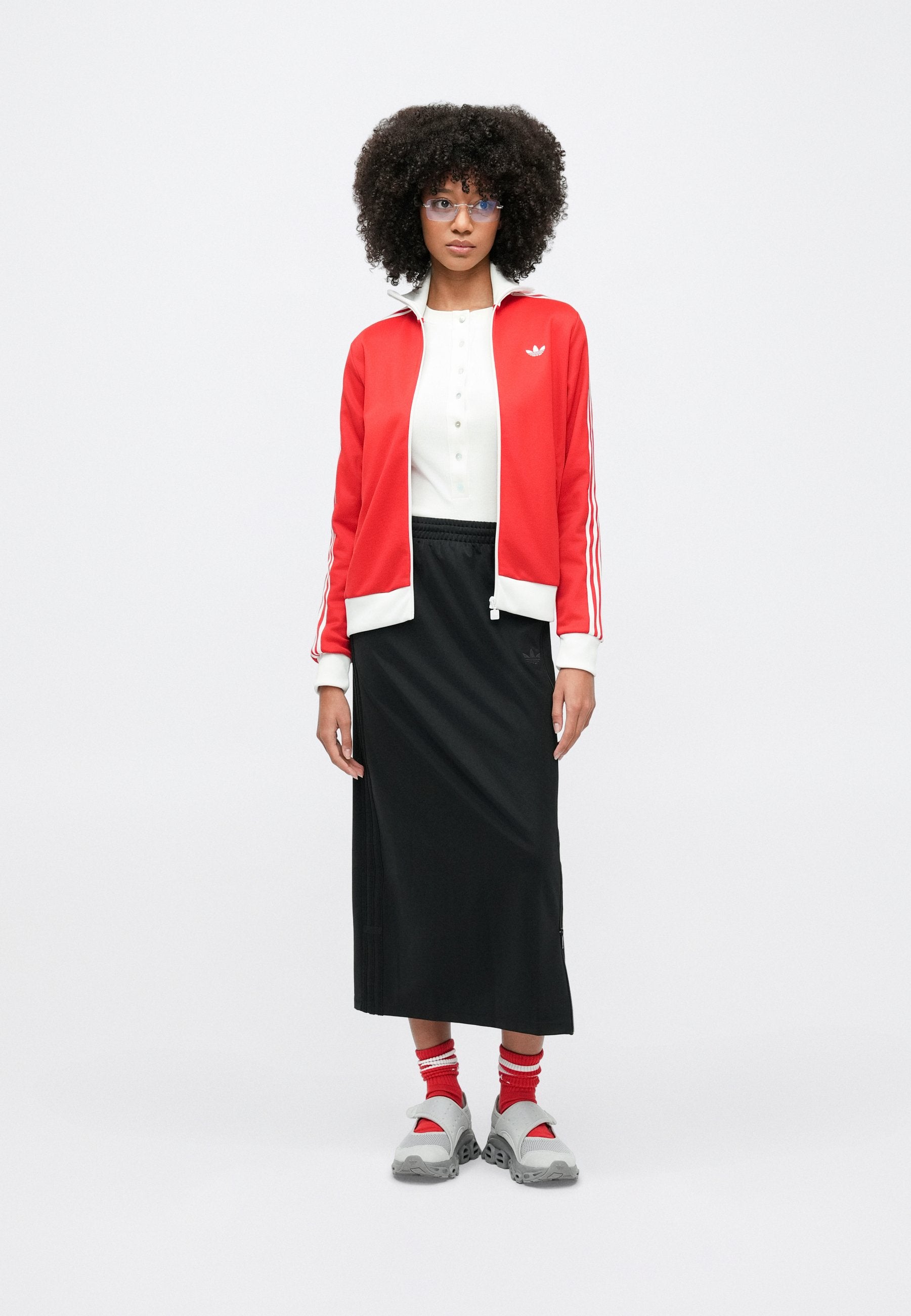 CLASSIC TT - Zip-up sweatshirt - better scarlet/white