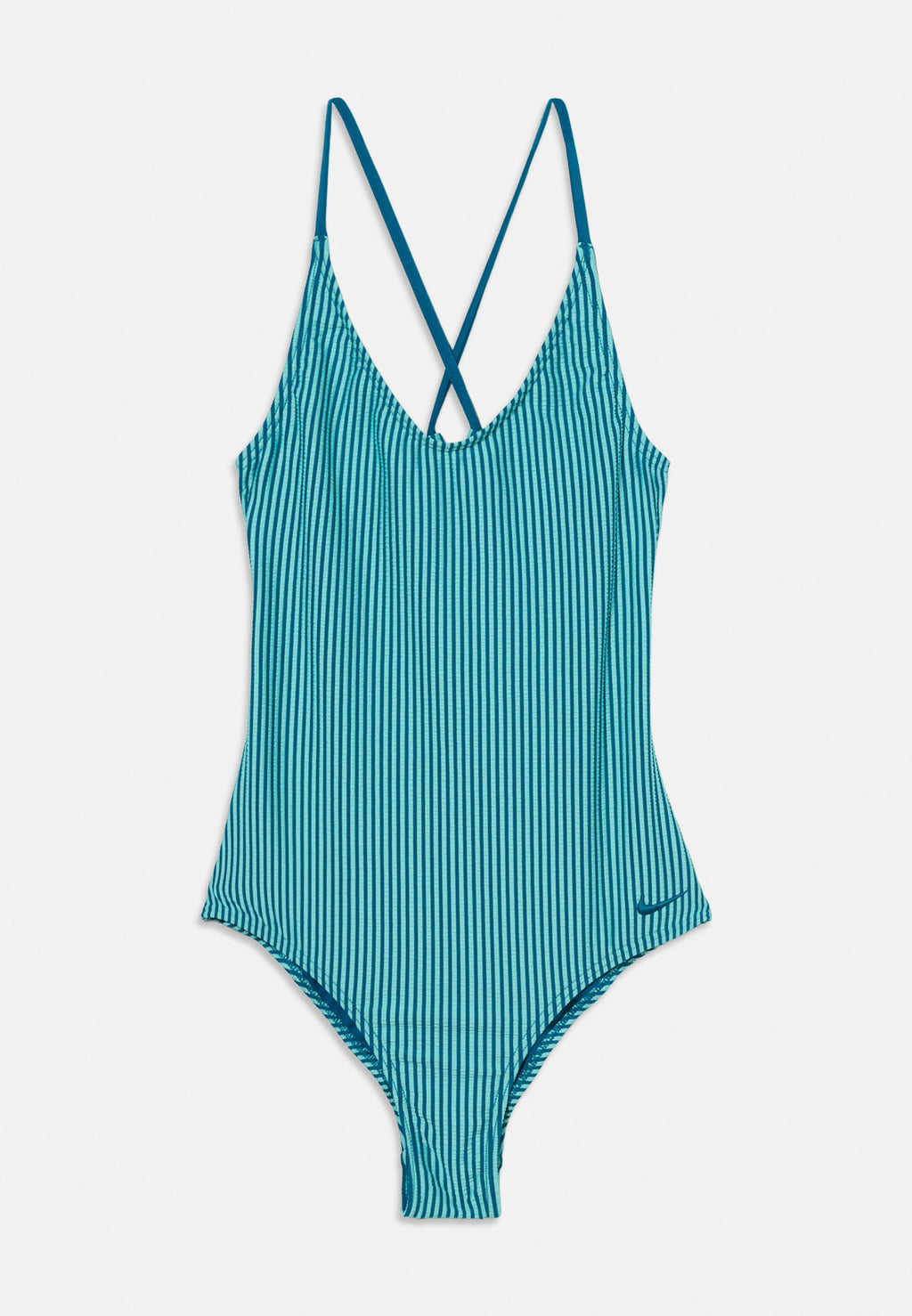 RIPPLE TEXTURE LACE UP UNISEX - Swimsuit - bleached turq