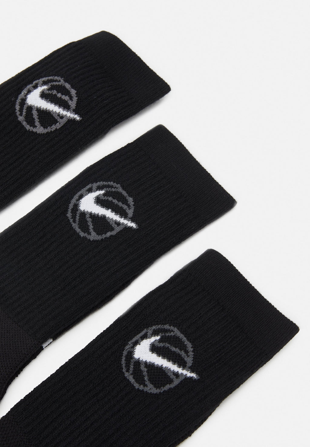 EVERYDAY CREW UNISEX 3 PACK - Sports socks - black/white
