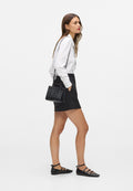 SQUARE - Handbag - black