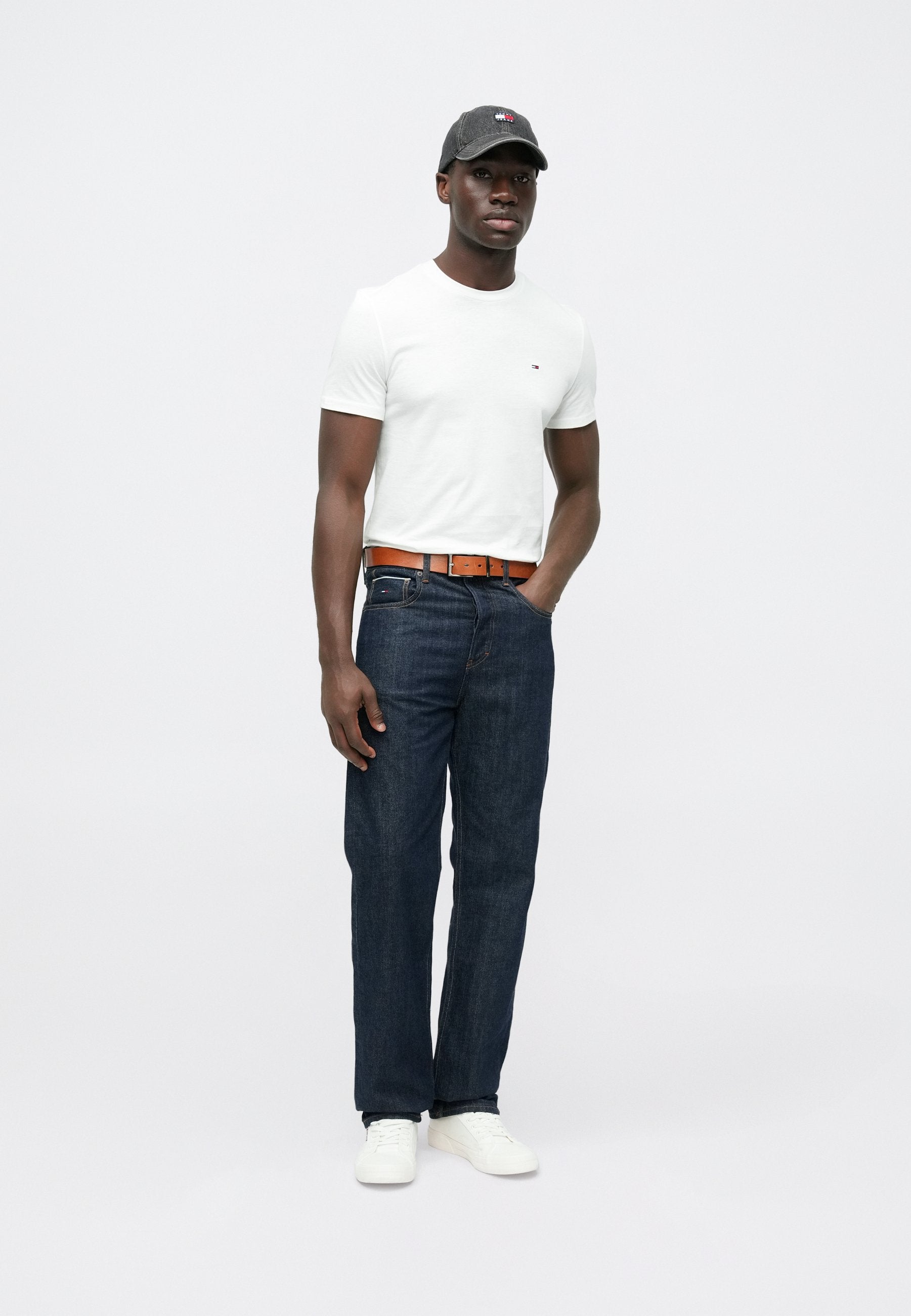 SLIM TEE 2 PACK - Basic T-shirt - ecru/dark night navy