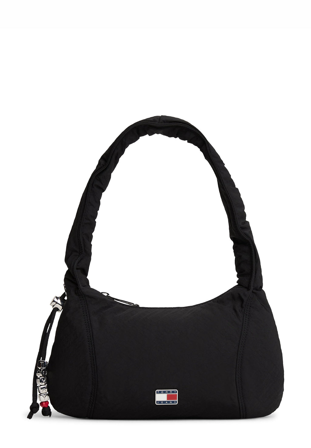 CASUAL CRINKLE TEXTURE SHOULDER BAG - Handbag - black