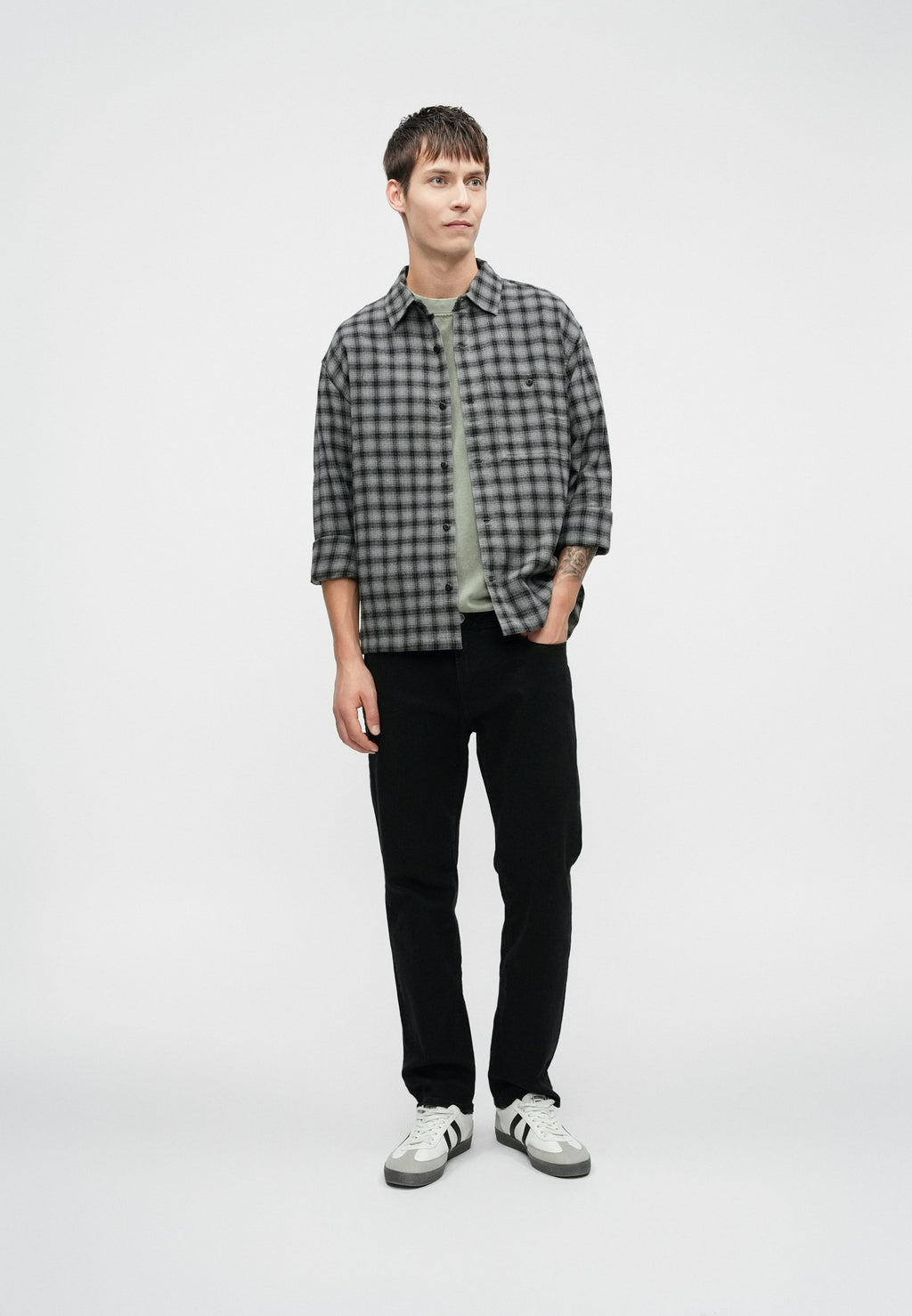 Regular fit JJICLARK JJBASIC SQ 356 NOOS - Straight leg jeans - black denim