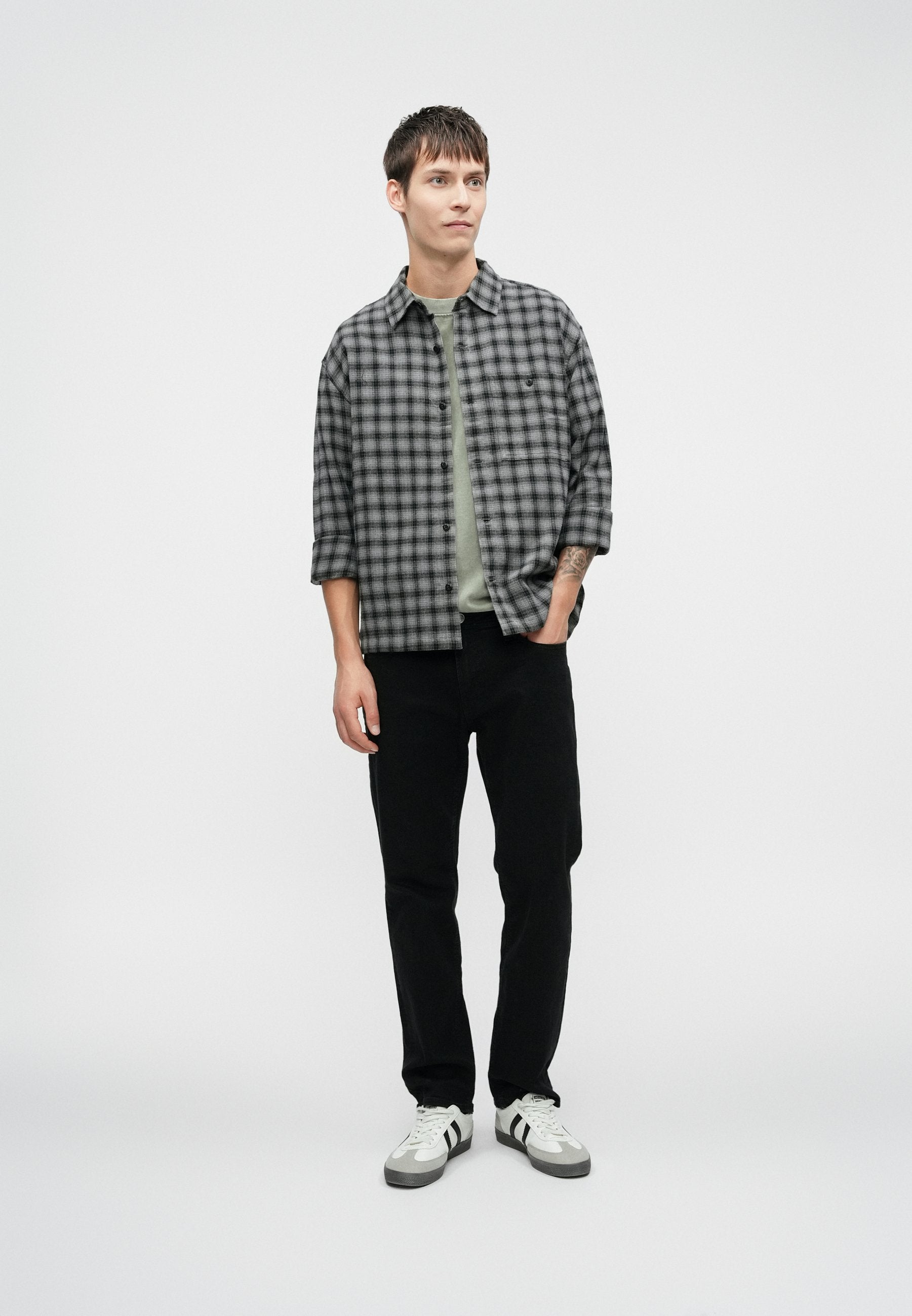 Regular fit JJICLARK JJBASIC SQ 356 NOOS - Straight leg jeans - black denim