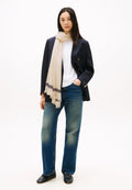 TH MONOGRAM LIGHTWEIGHT SCARF - Scarf - sugarcane