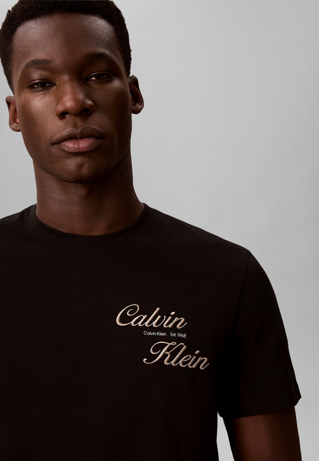 30S CALVIN KLEIN T-SHIRT - Print T-shirt - black