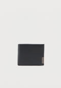 LOGO BIFOLD LEATHER CREDIT CARD WALLET - Wallet - black