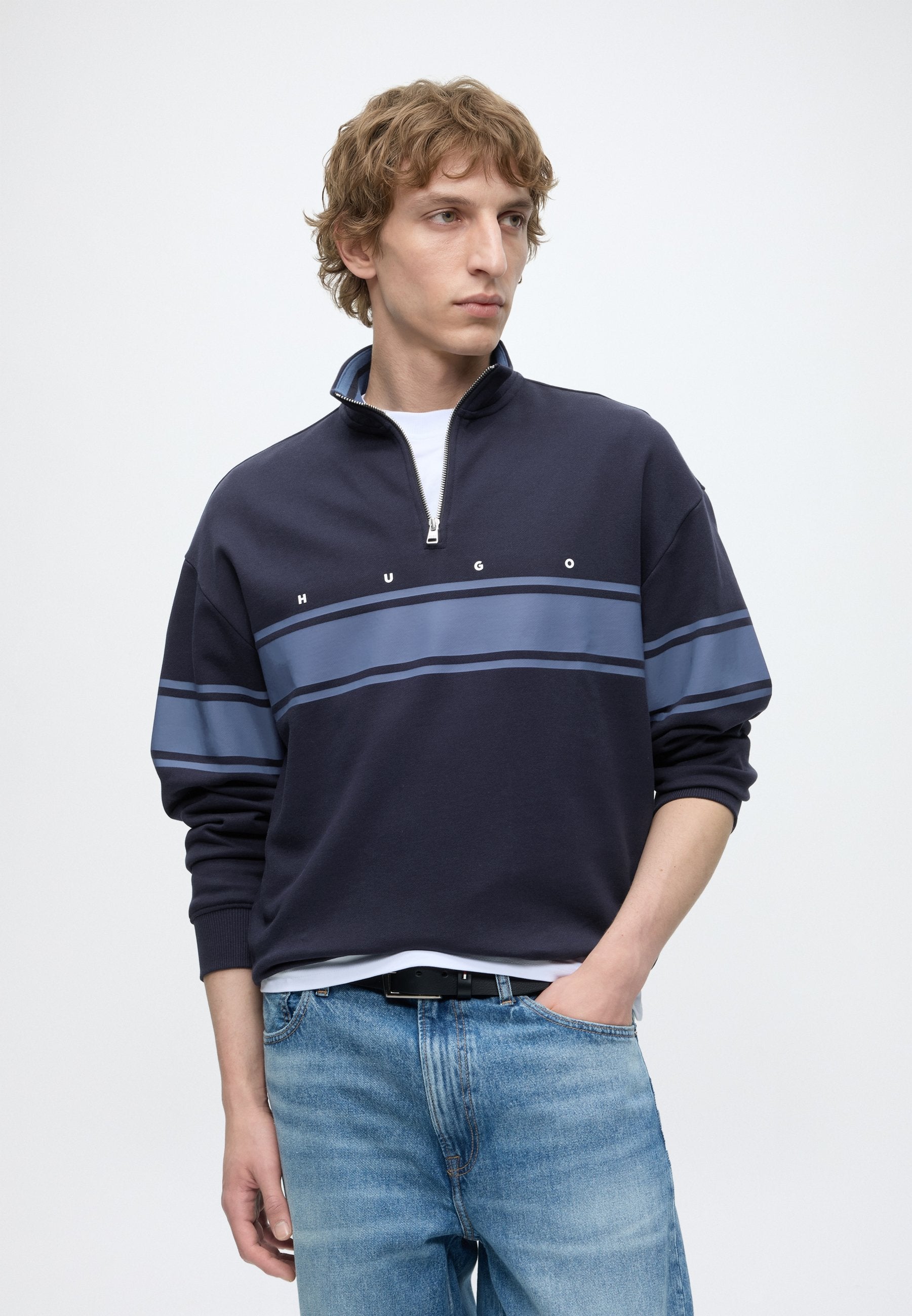 DEMSIZIP - Sweatshirt - dark blue