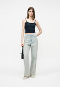 2-PACK SLIM SPAGHETTI STRAP TOPS - Top - ecru/dark night navy