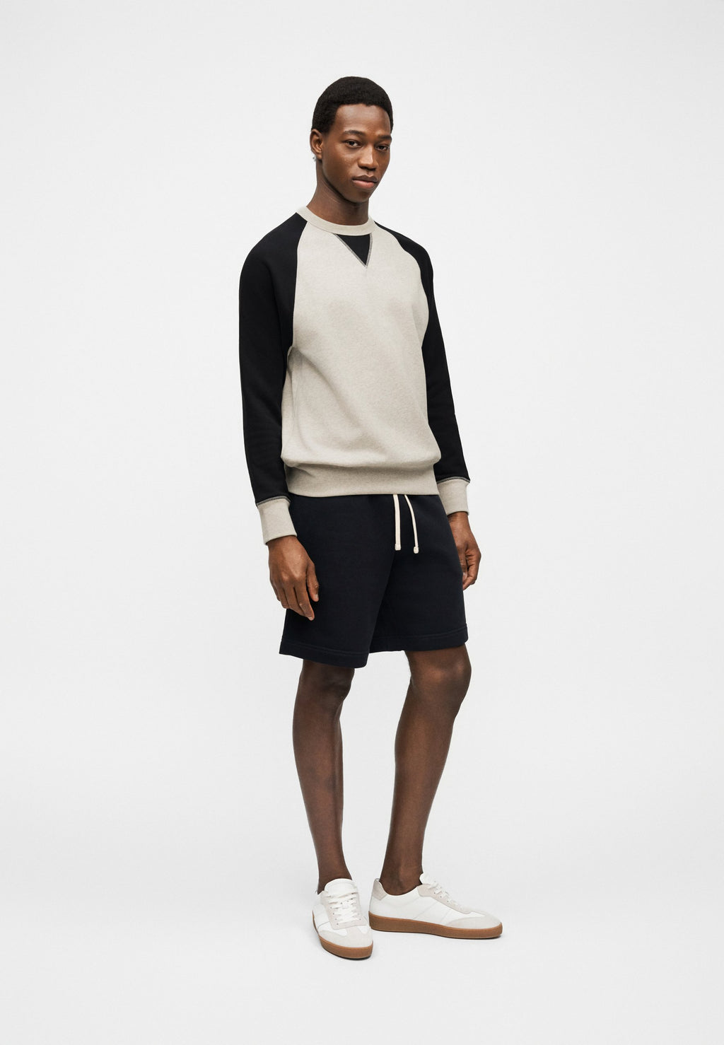 SHARPE - Sweatshirt - light grey/dark blue