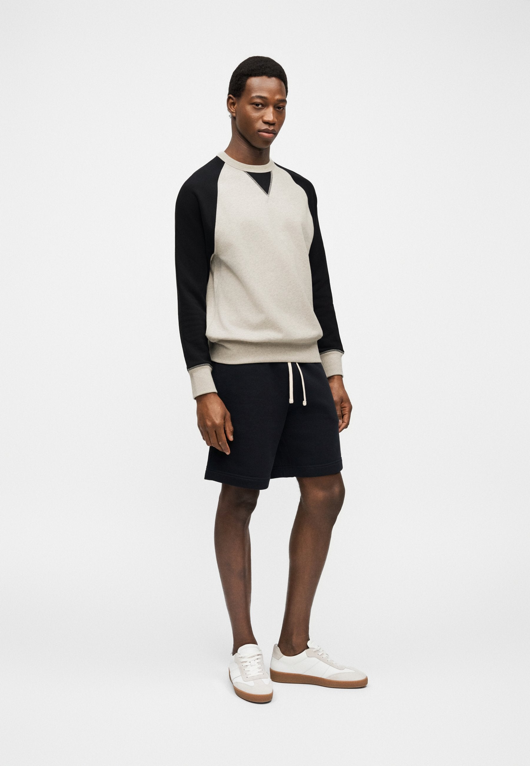 SHARPE - Sweatshirt - light grey/dark blue