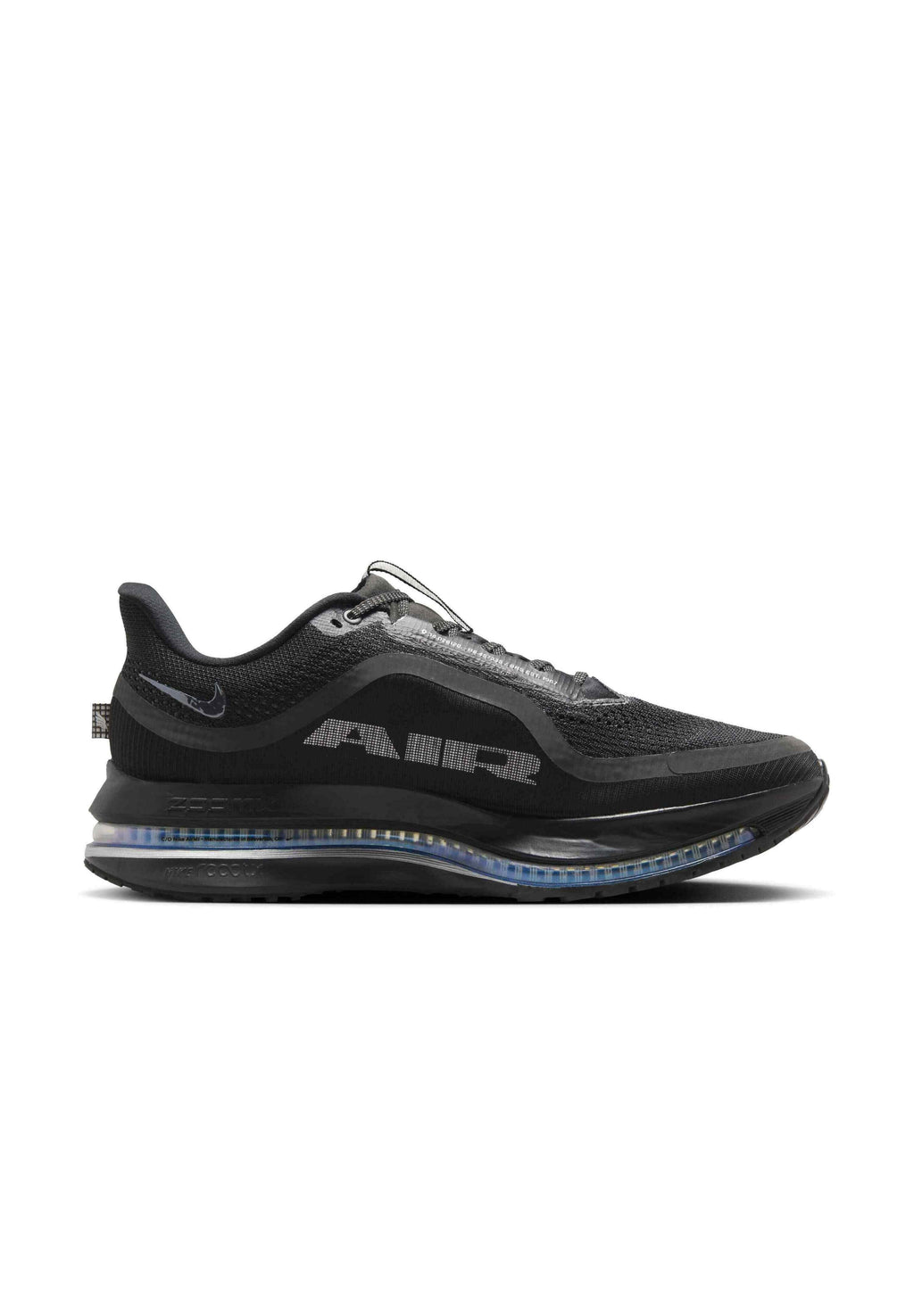 PEGASUS PREMIUM - Road running shoes - black/metallic silver-coloured