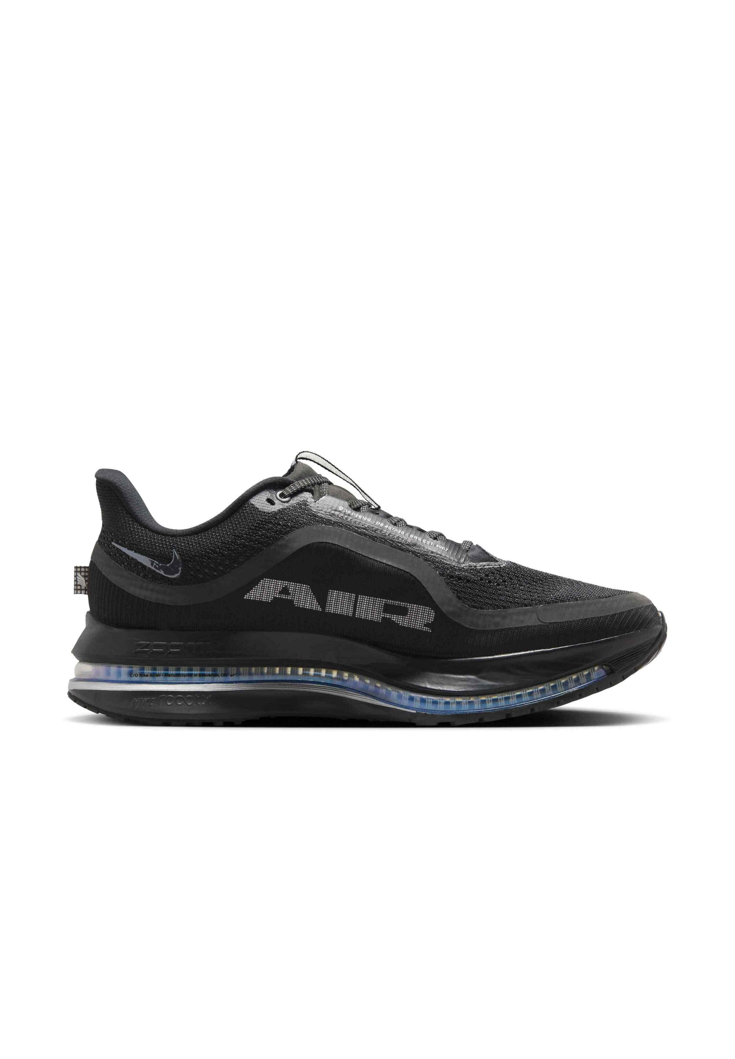PEGASUS PREMIUM - Road running shoes - black/metallic silver-coloured