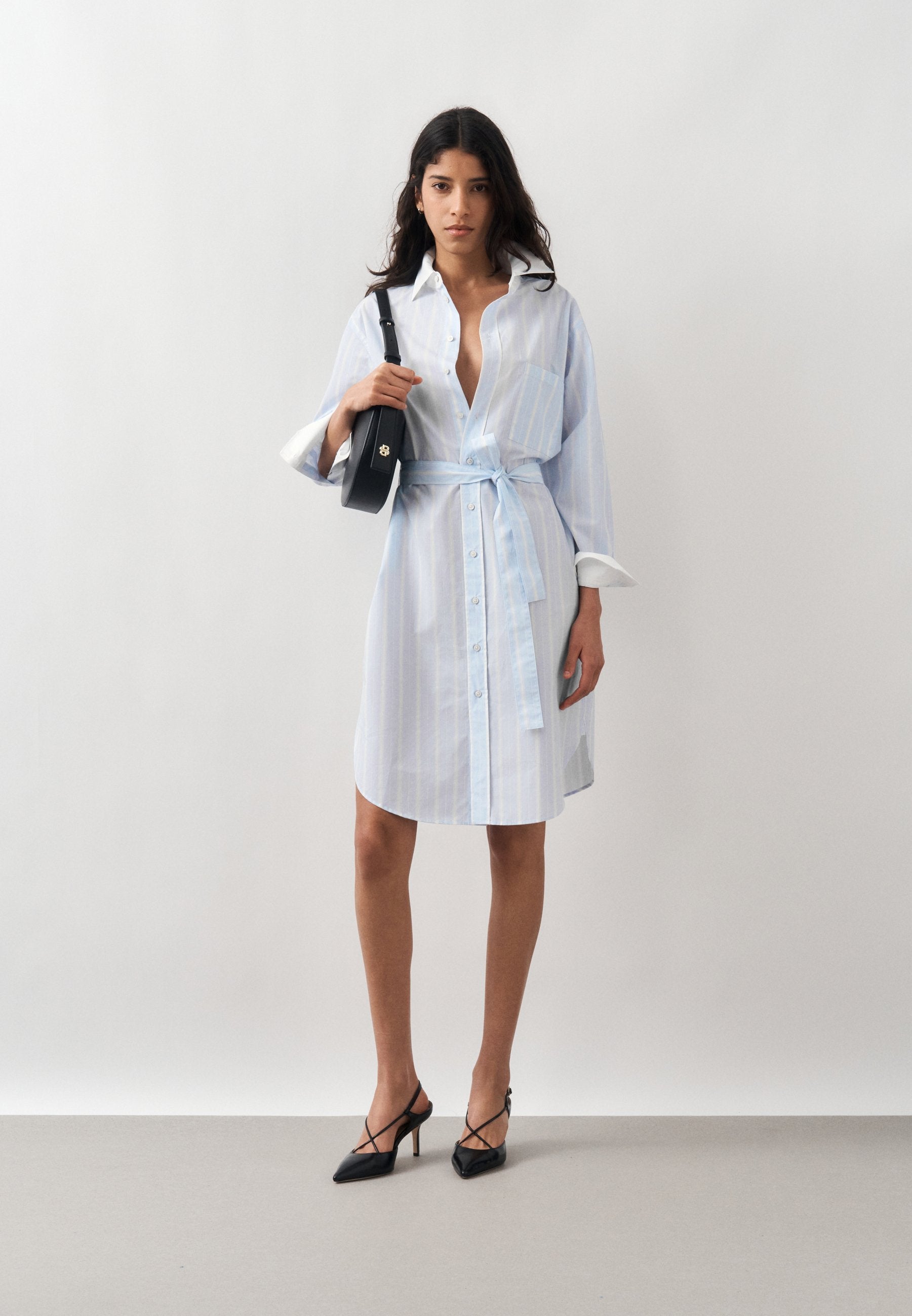 ROBE SAMEDI - Robe chemise - bleu xénon