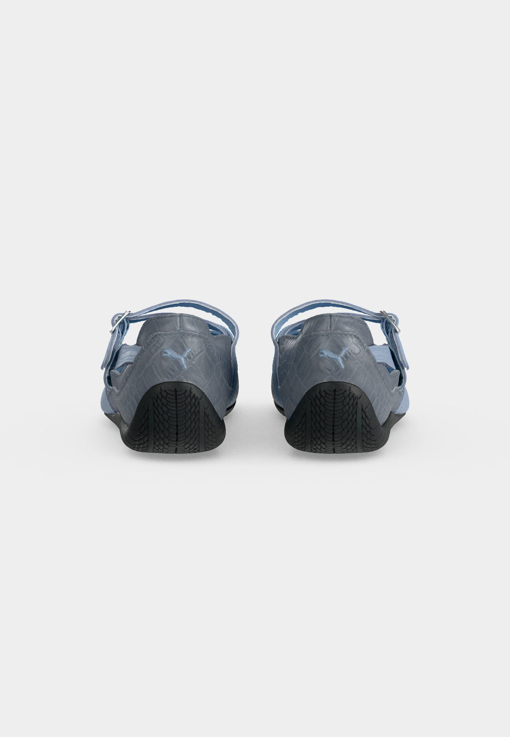 SPEEDCAT CROC - Ankle strap ballet pumps - snow mountain blue/black