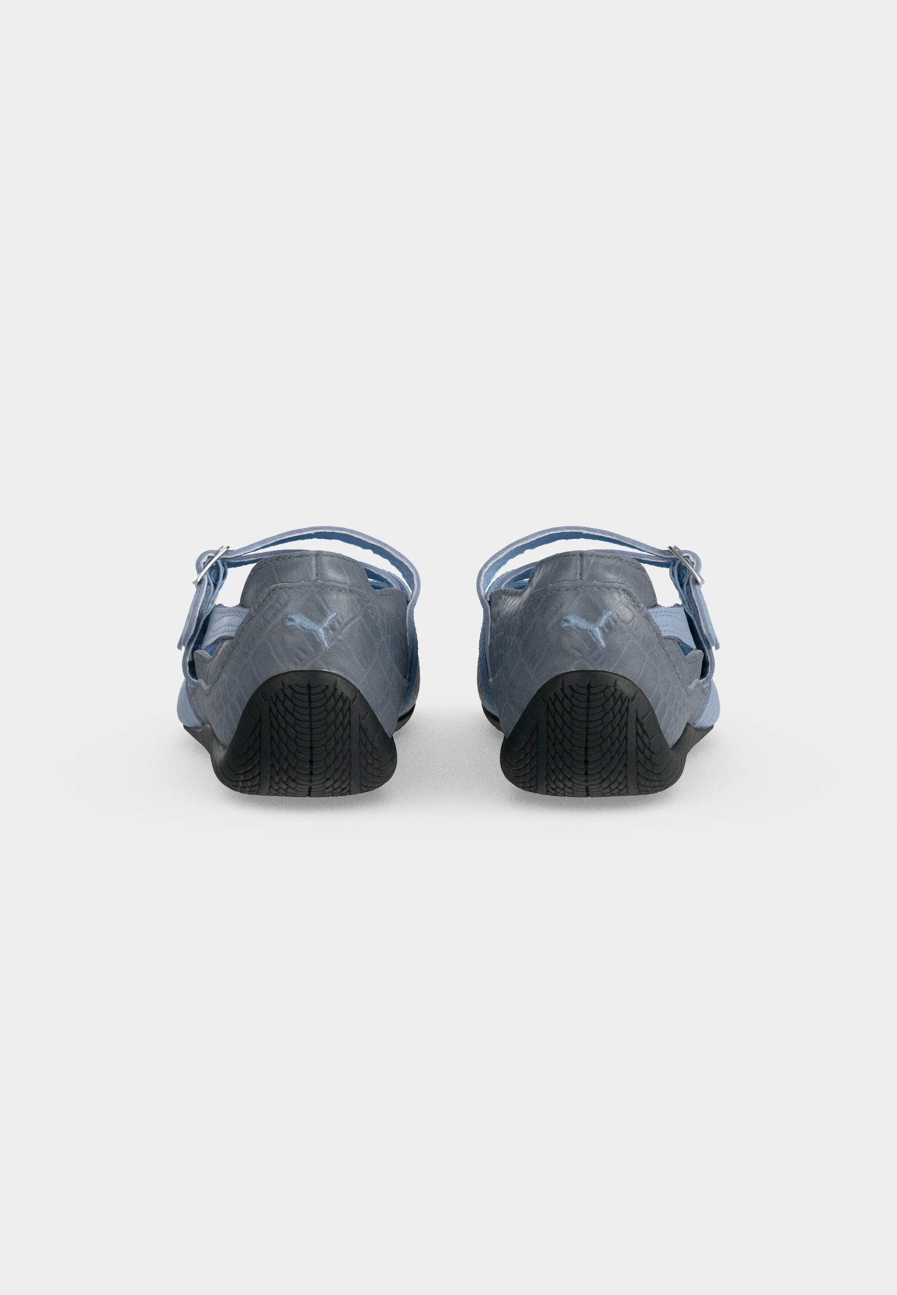 SPEEDCAT CROC - Ankle strap ballet pumps - snow mountain blue/black