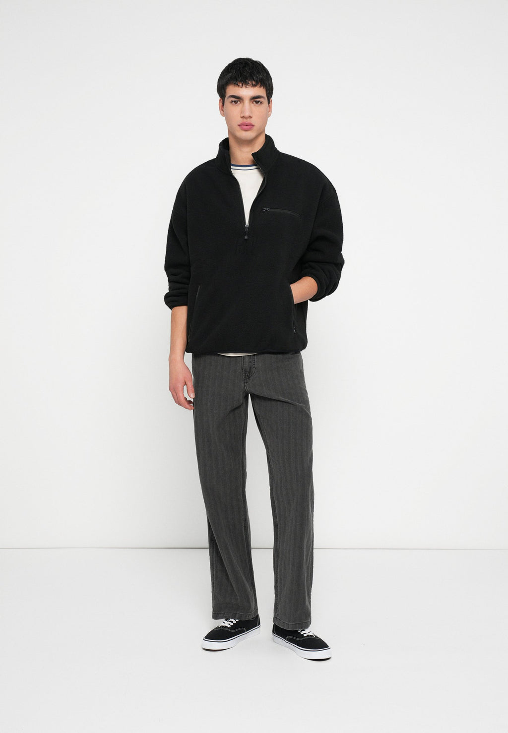 LOGO ARCTIC - Fleece jumper - black