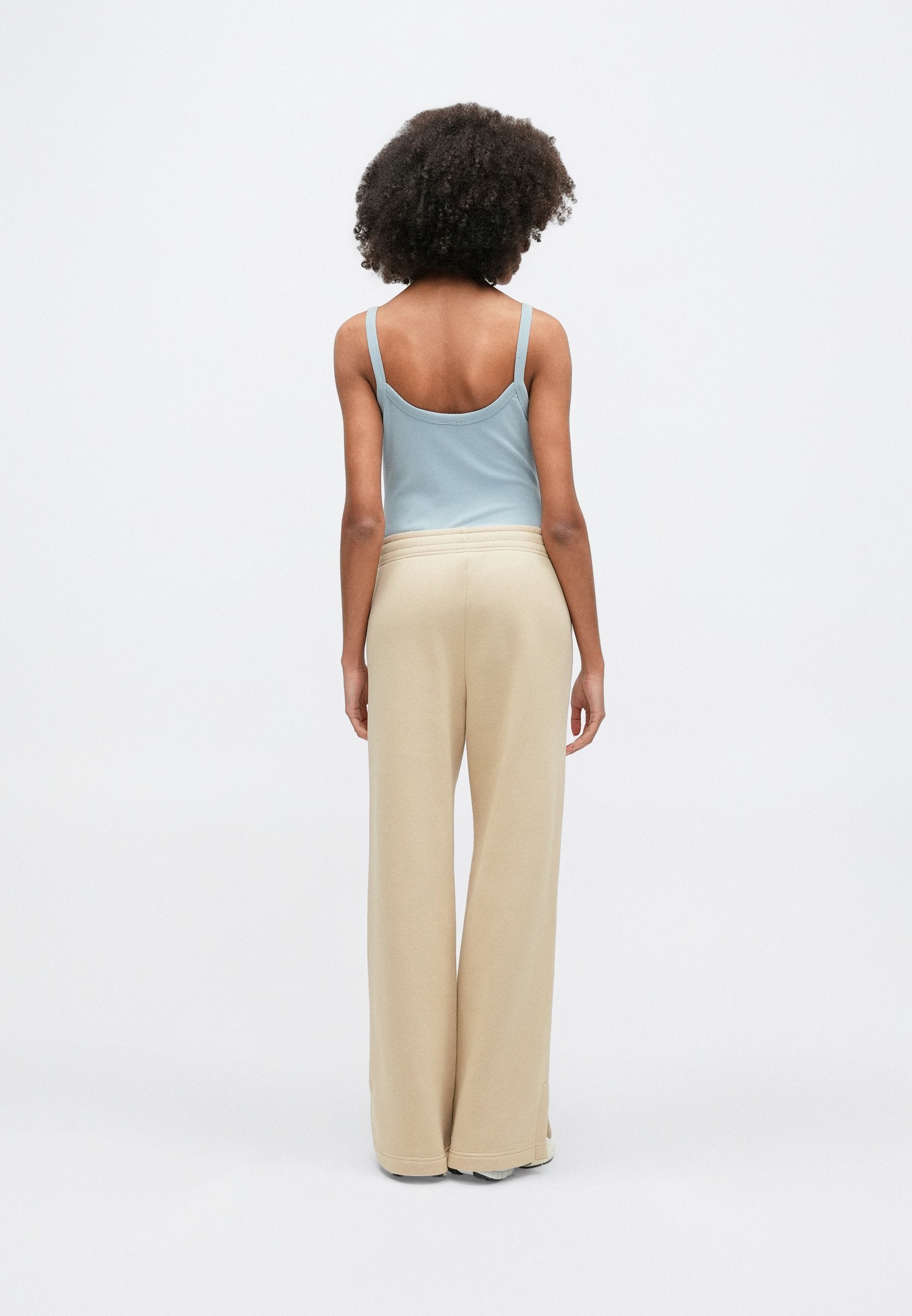 W NSW PHNX FLC HR PANT WIDE 2 - Bas de survêtement - linen sail