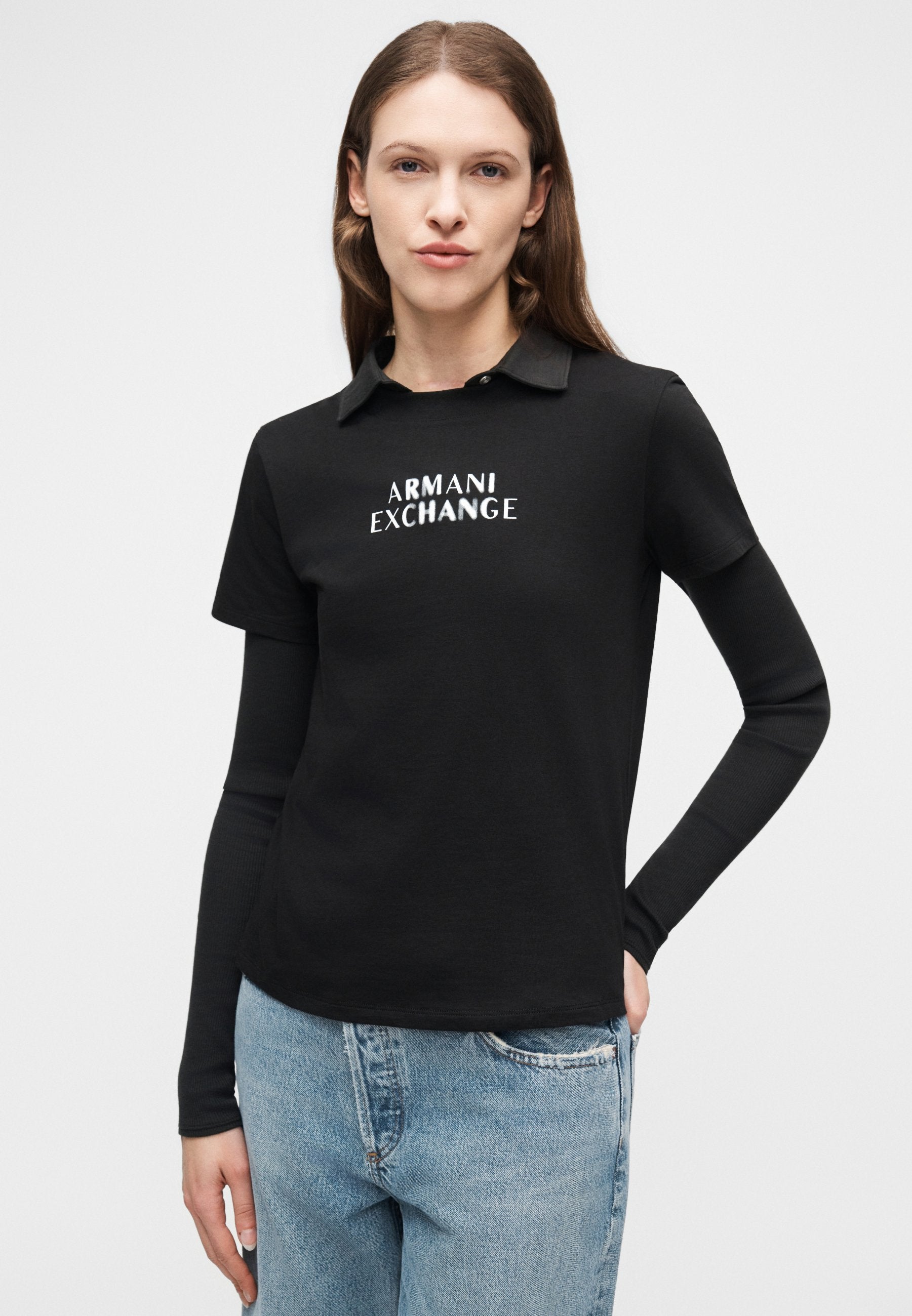 Print T-shirt - black
