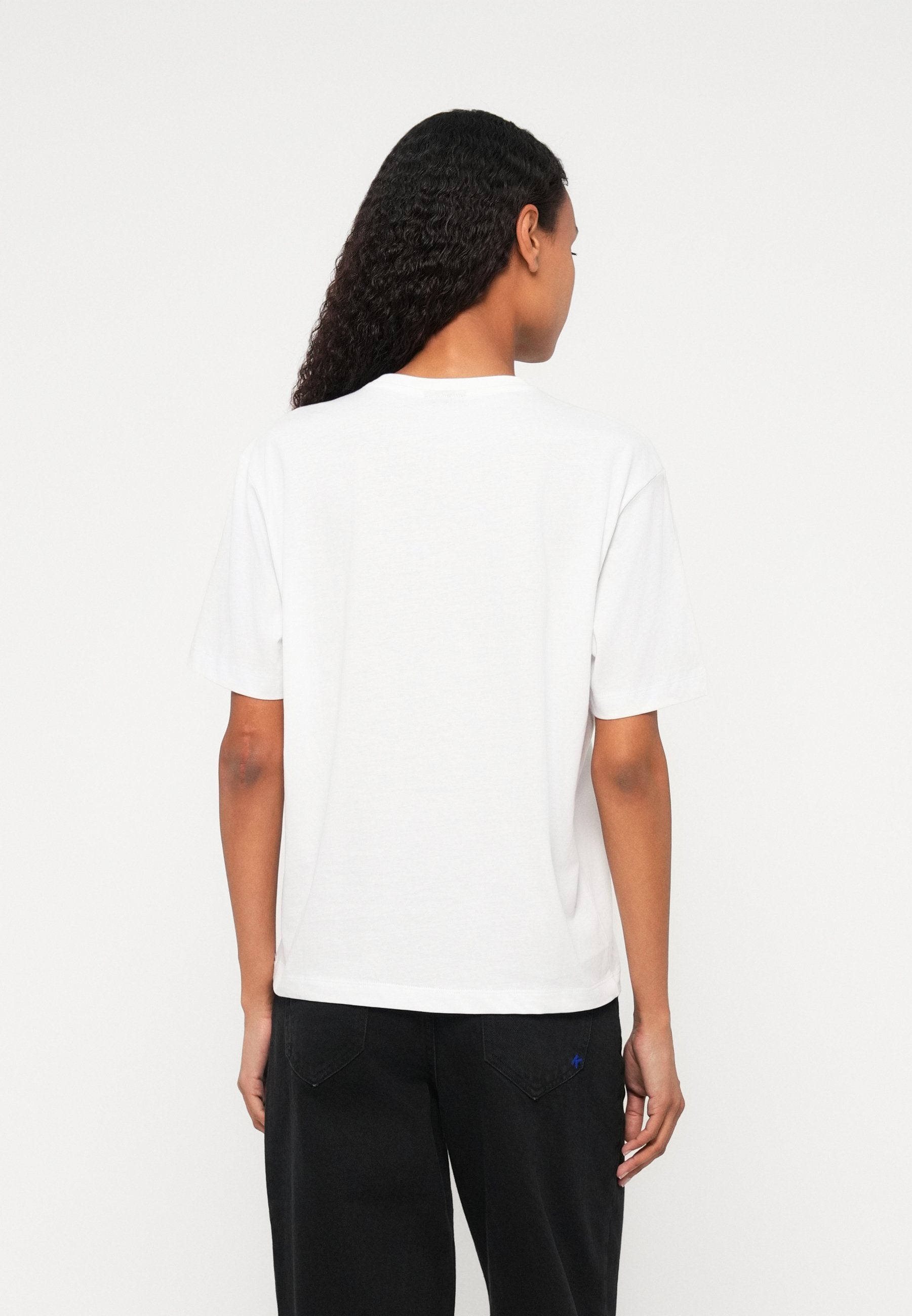 OUTLINE LOGO - Print T-shirt - white