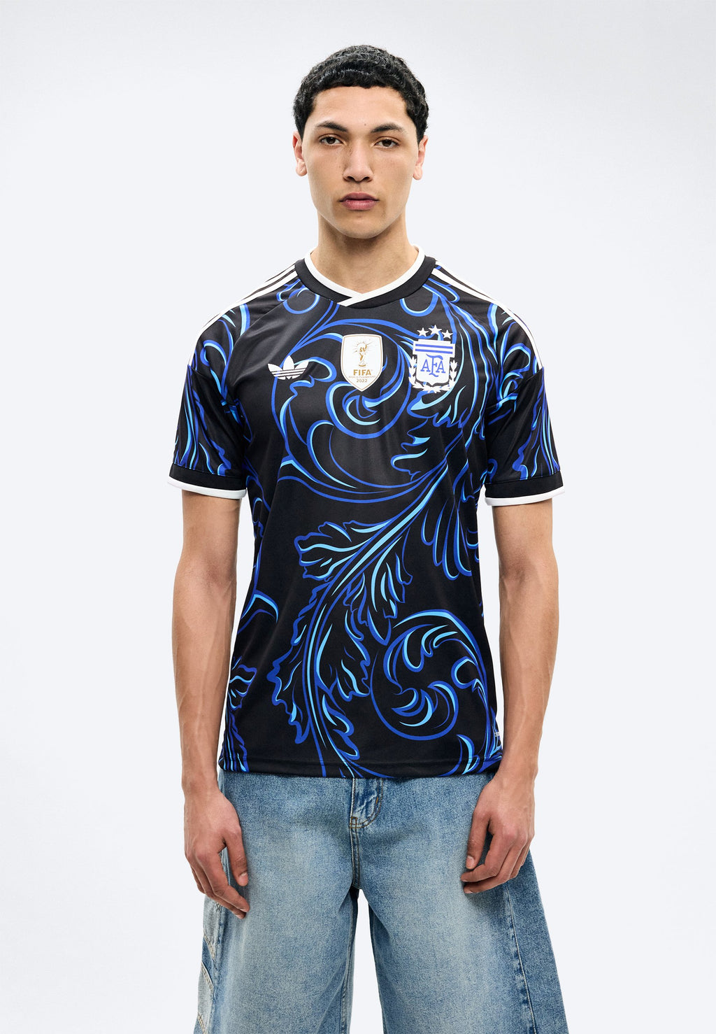 ARGENTINA 26 AWAY REPLICA - Sports T-shirt - black/lucid blue/blue burst