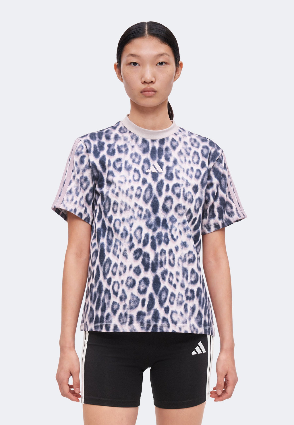 Print T-shirt - multicolor/ice purple