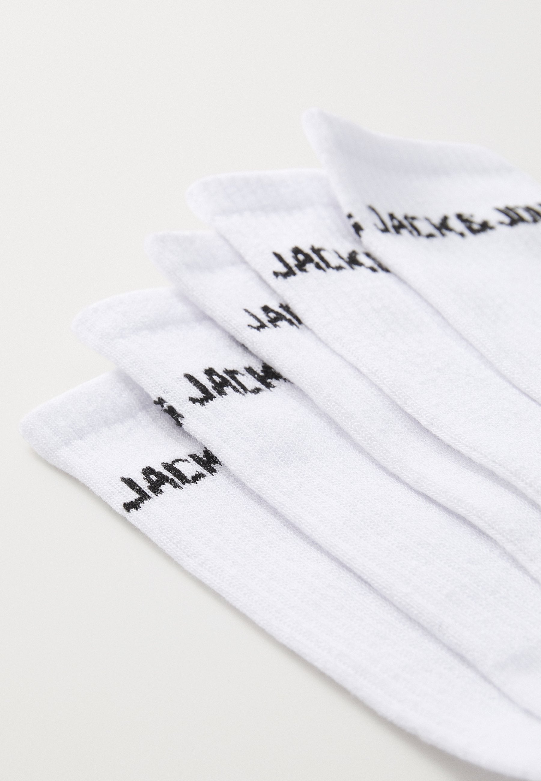 JACBASIC LOGO TENNIS SOCK 5 PACK - Socks - white
