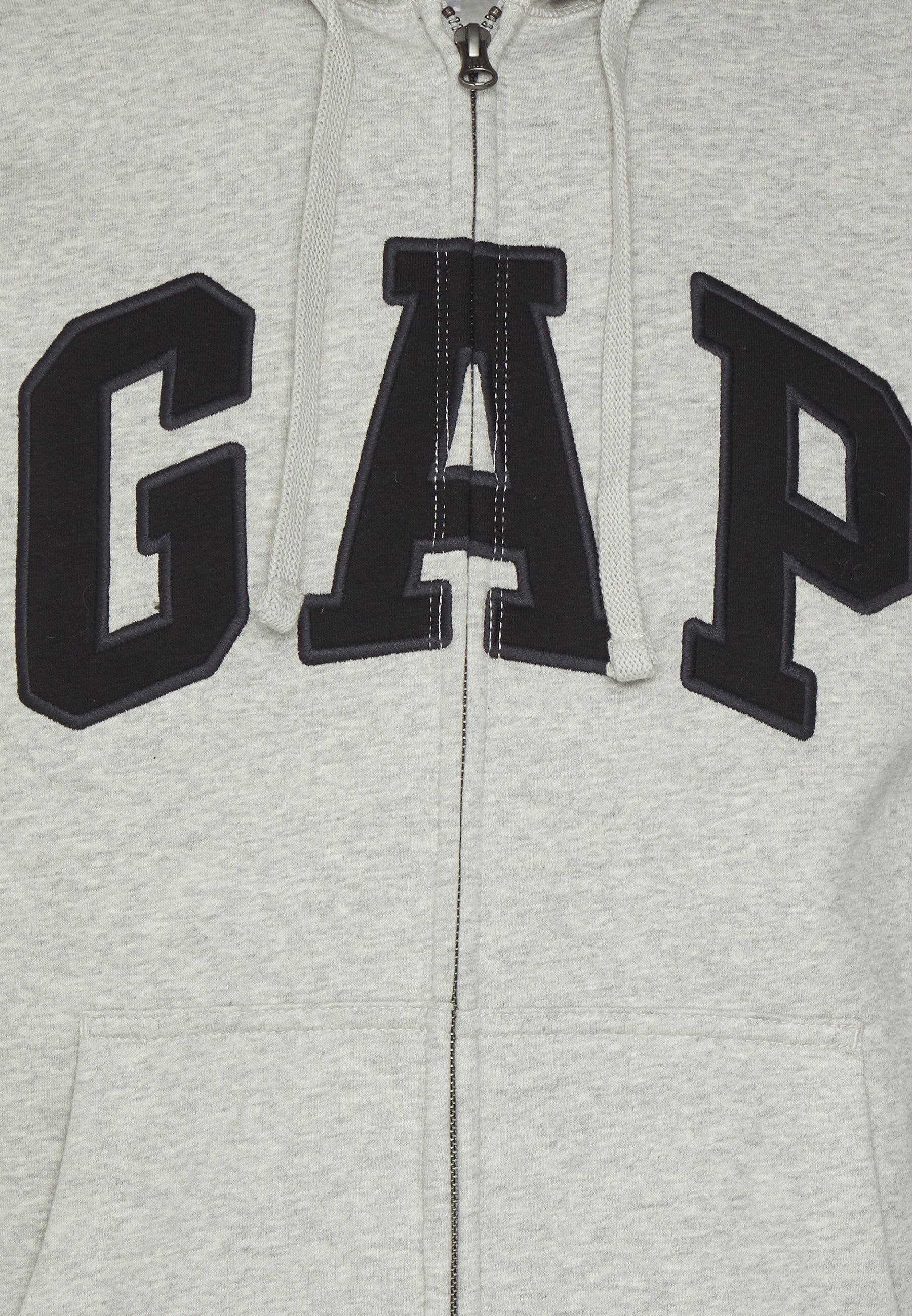 HERITAGE LOGO - Zip-up sweatshirt - light heather grey