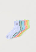 LOT DE 6 PAIRES DE CHAUSSETTES BASSES UNISEXES EVERYDAY ANKLE - Chaussettes - jaune fluo/orange/rose fluo