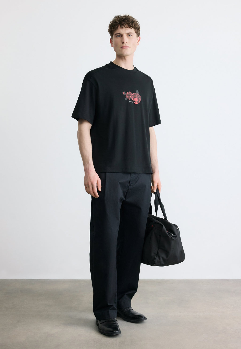 DOMANS - Print T-shirt - black