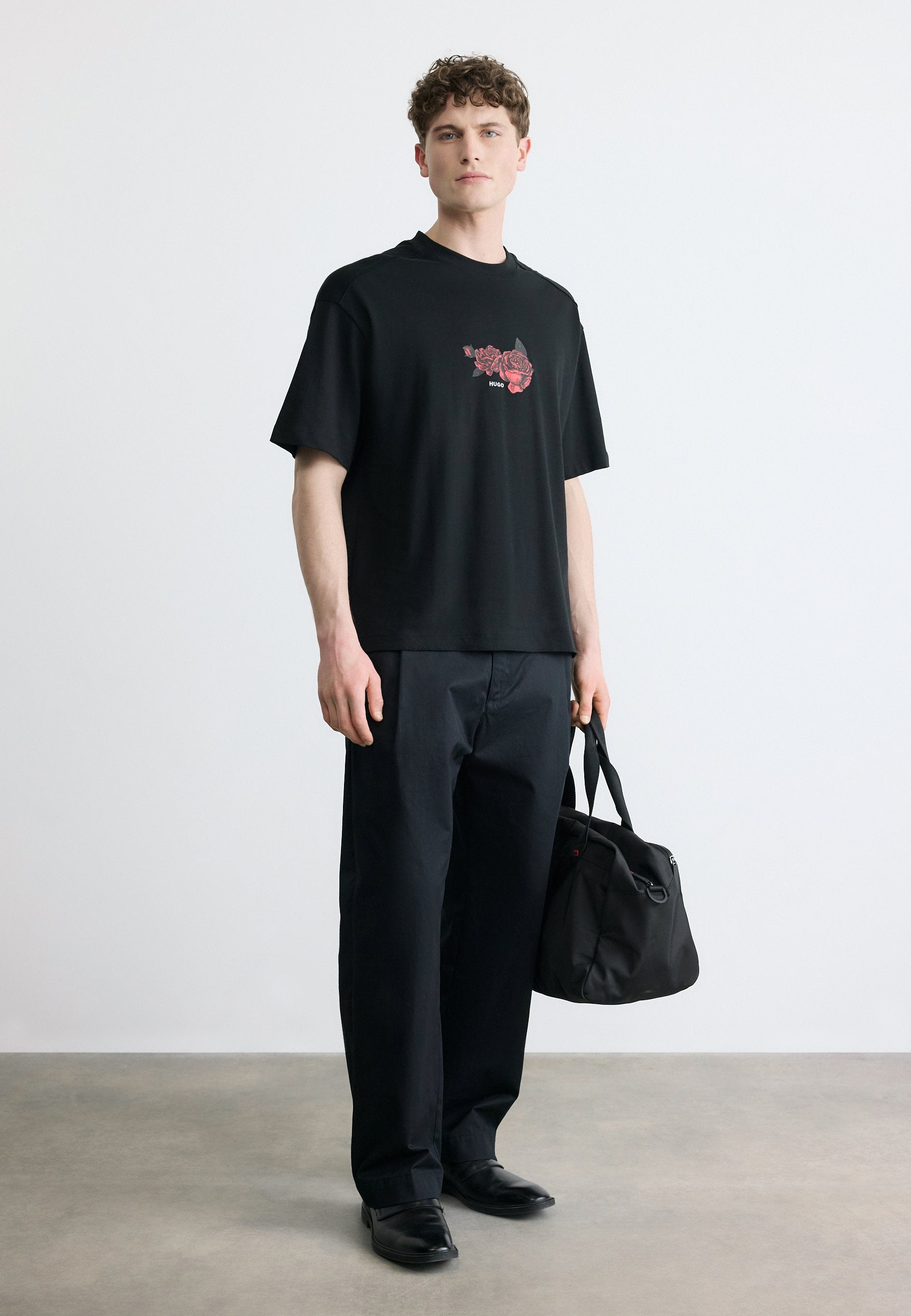 DOMANS - Print T-shirt - black