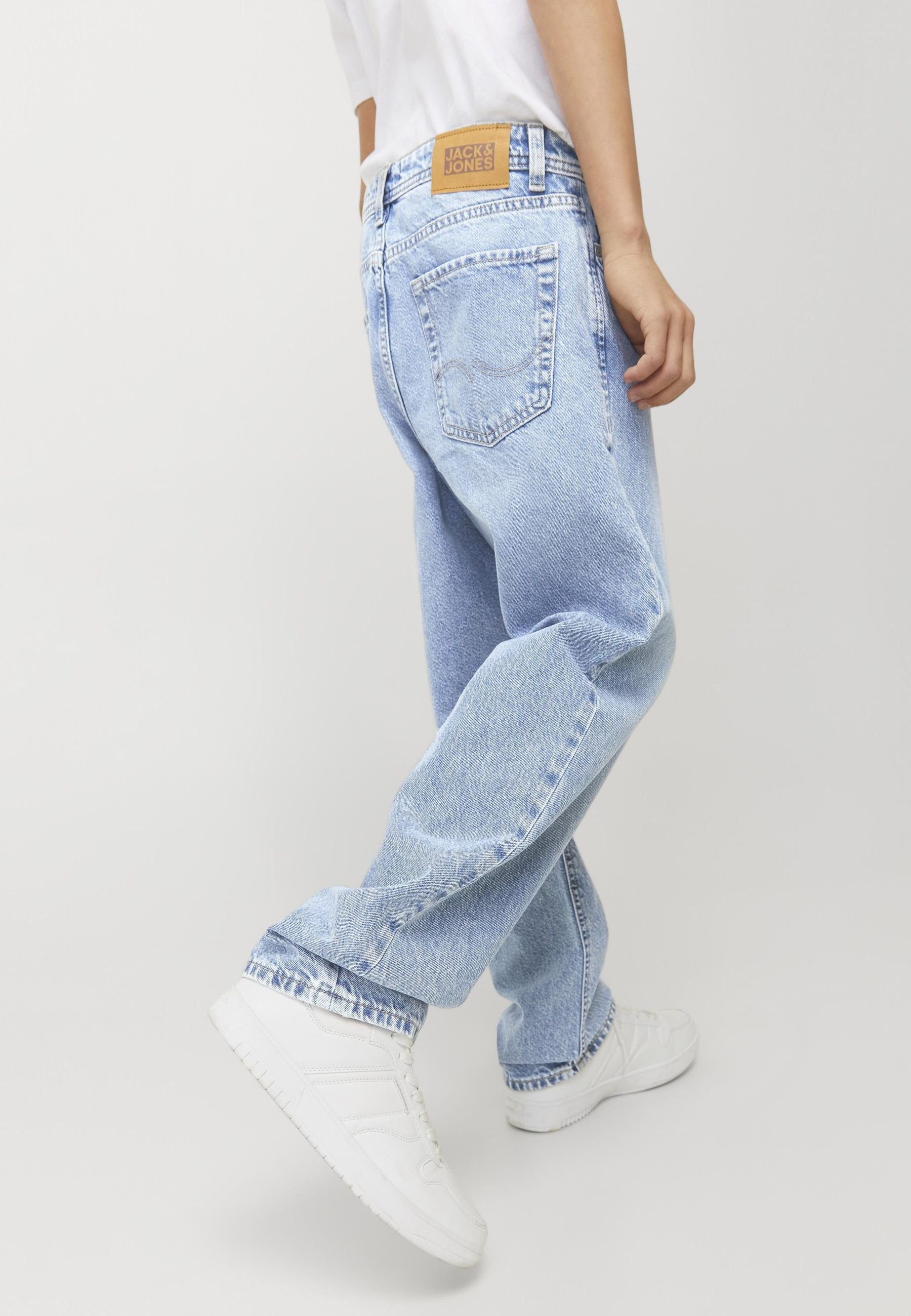Relaxed Fit JJICHRIS JJORIGINAL SQ 855 NOOS JNR Junior - Jean droit - denim bleu