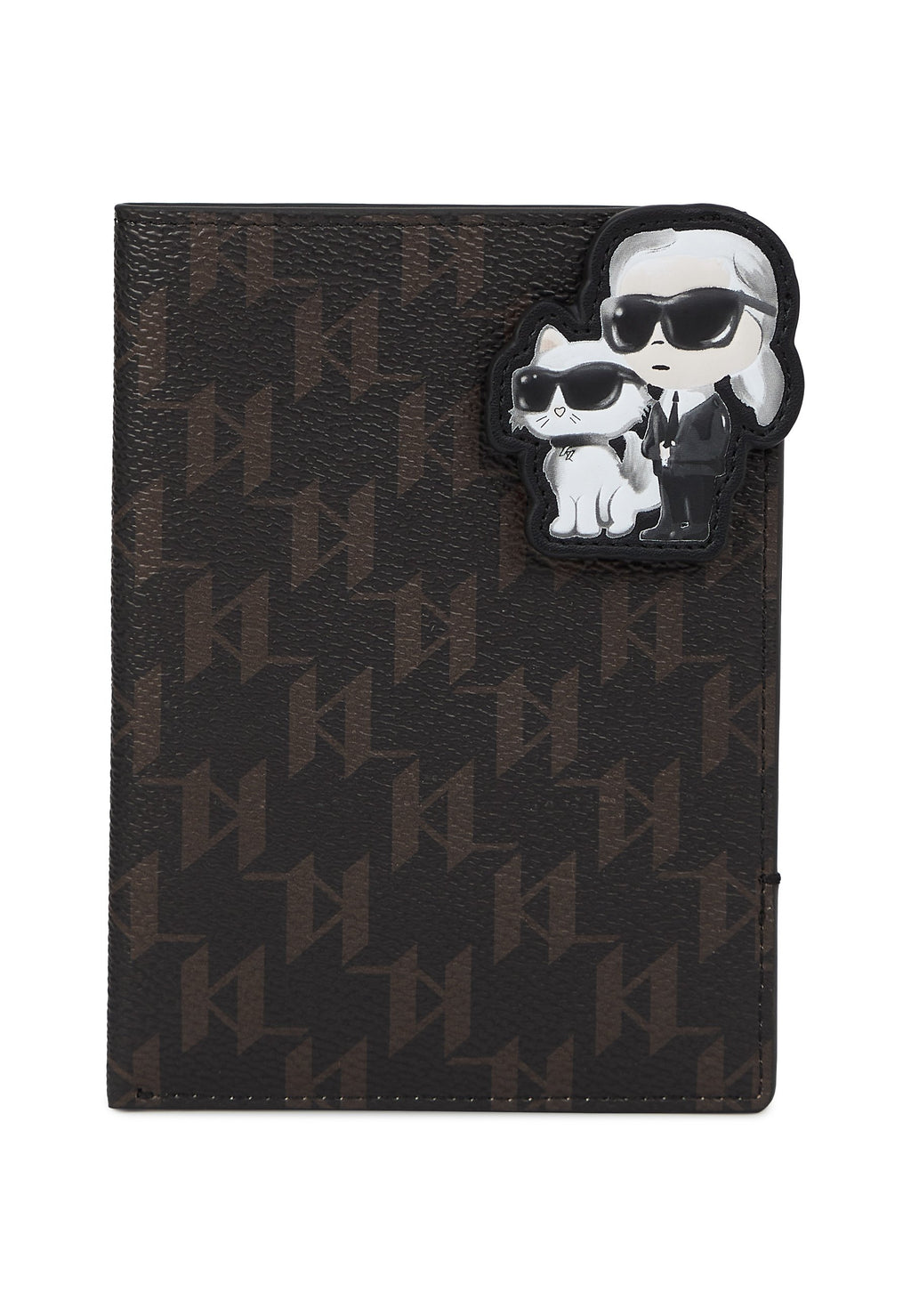IKON MONOGRAM - Passport holder - brown-kl mono