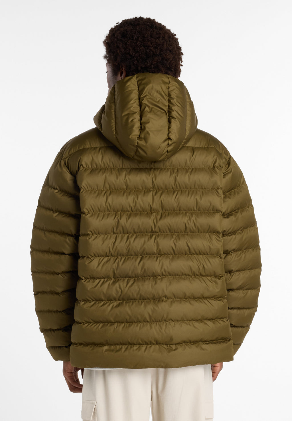 HOODED PUFFER JACKET - Winter jacket - brown