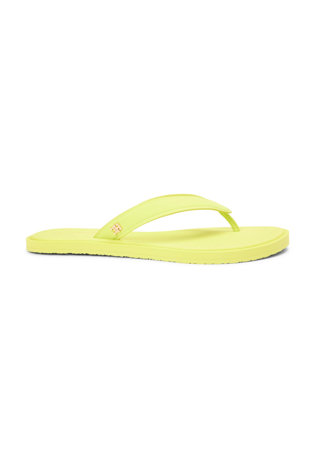 CHIC TH MONOGRAM FLIP-FLOPS - T-bar sandals - lime zing