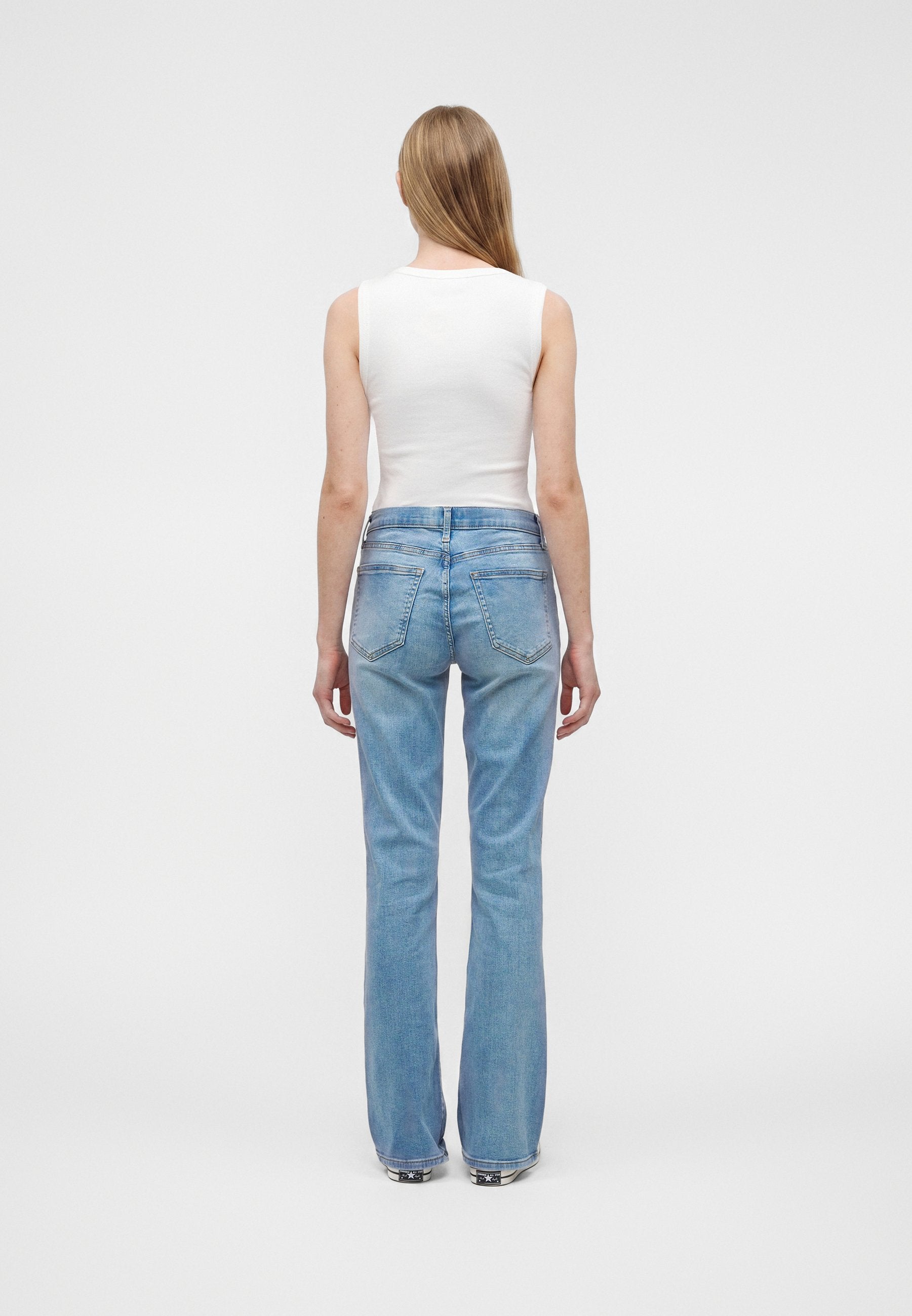 BABY LINNEY - Flared Jeans - light blue denim