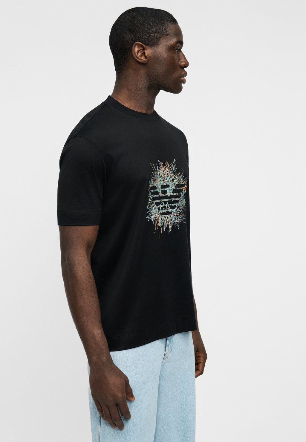 Print T-shirt - black beauty
