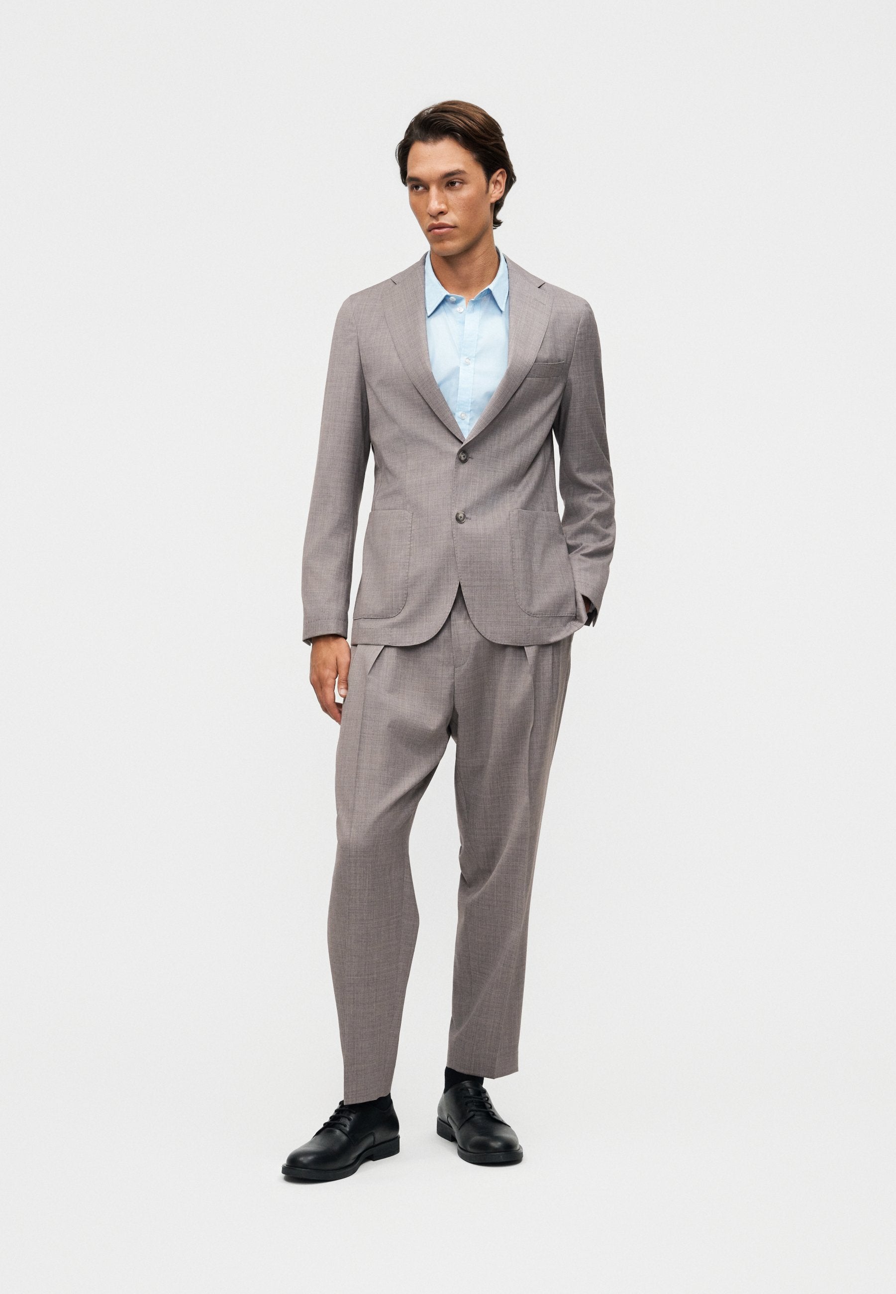 HANRY - Blazer jacket - open grey